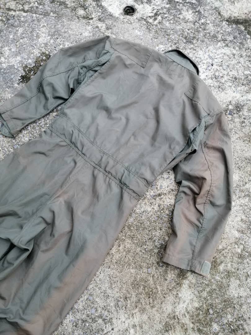 Vintage Rare Vintage 70s💥 100 Combat Missions Serval Zip Jumpsuit Size US 41 - 4 Thumbnail