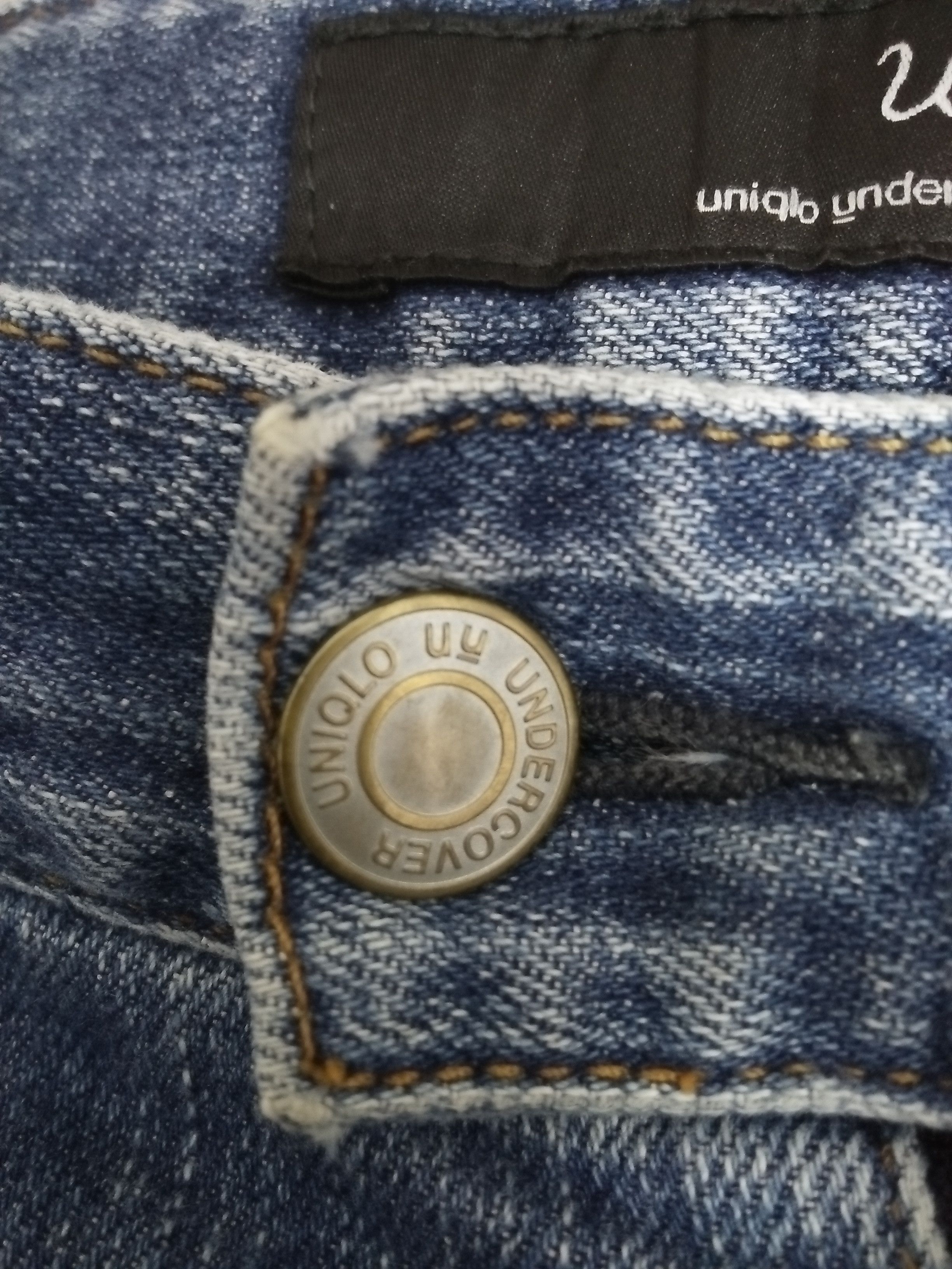 Jun Takahashi UNDERCOVER UU JAPAN DISTRESSED DENIM (A992) Size US 35 - 6 Thumbnail