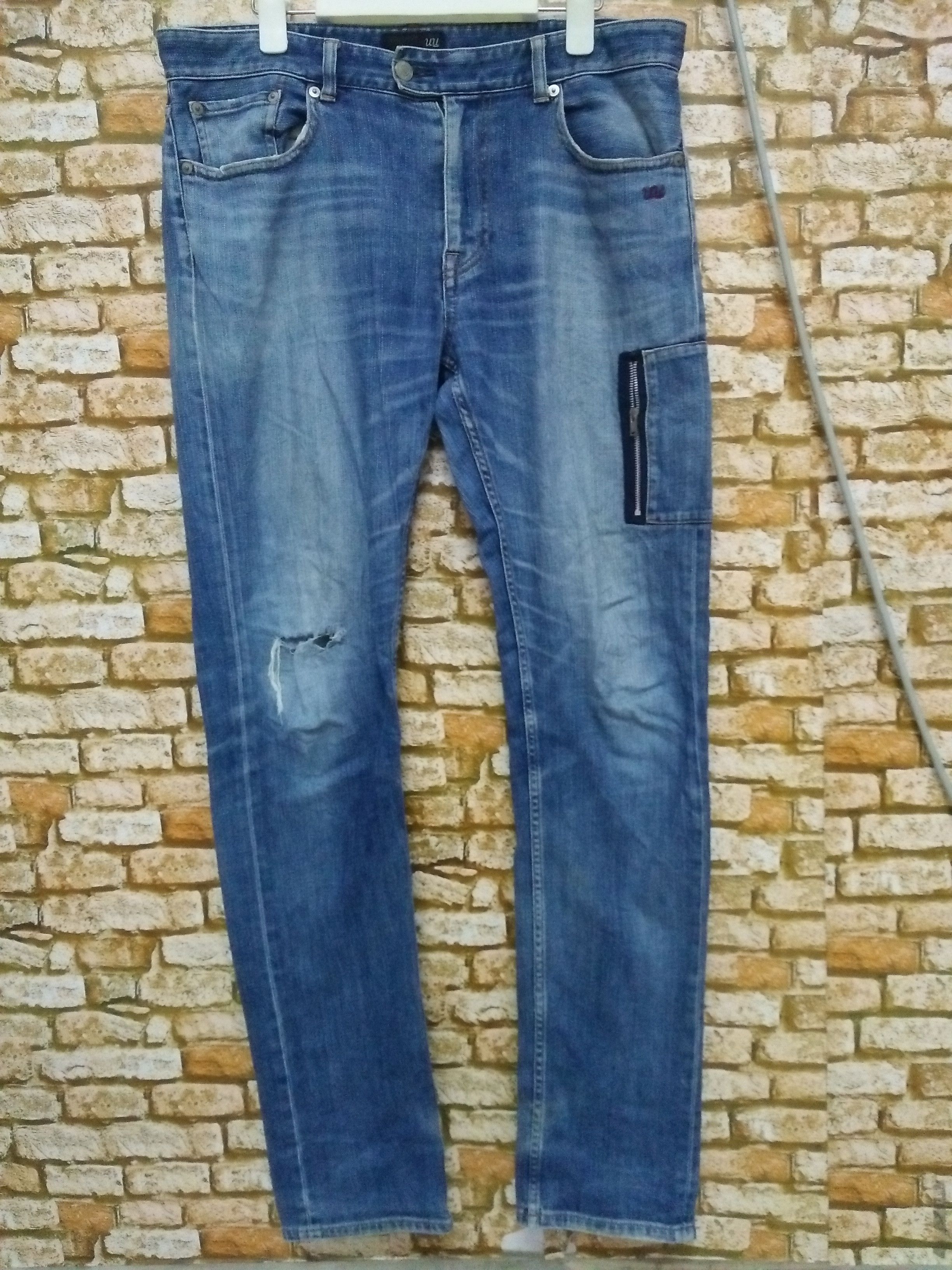 Jun Takahashi UNDERCOVER UU JAPAN DISTRESSED DENIM (A992) Size US 35 - 1 Thumbnail