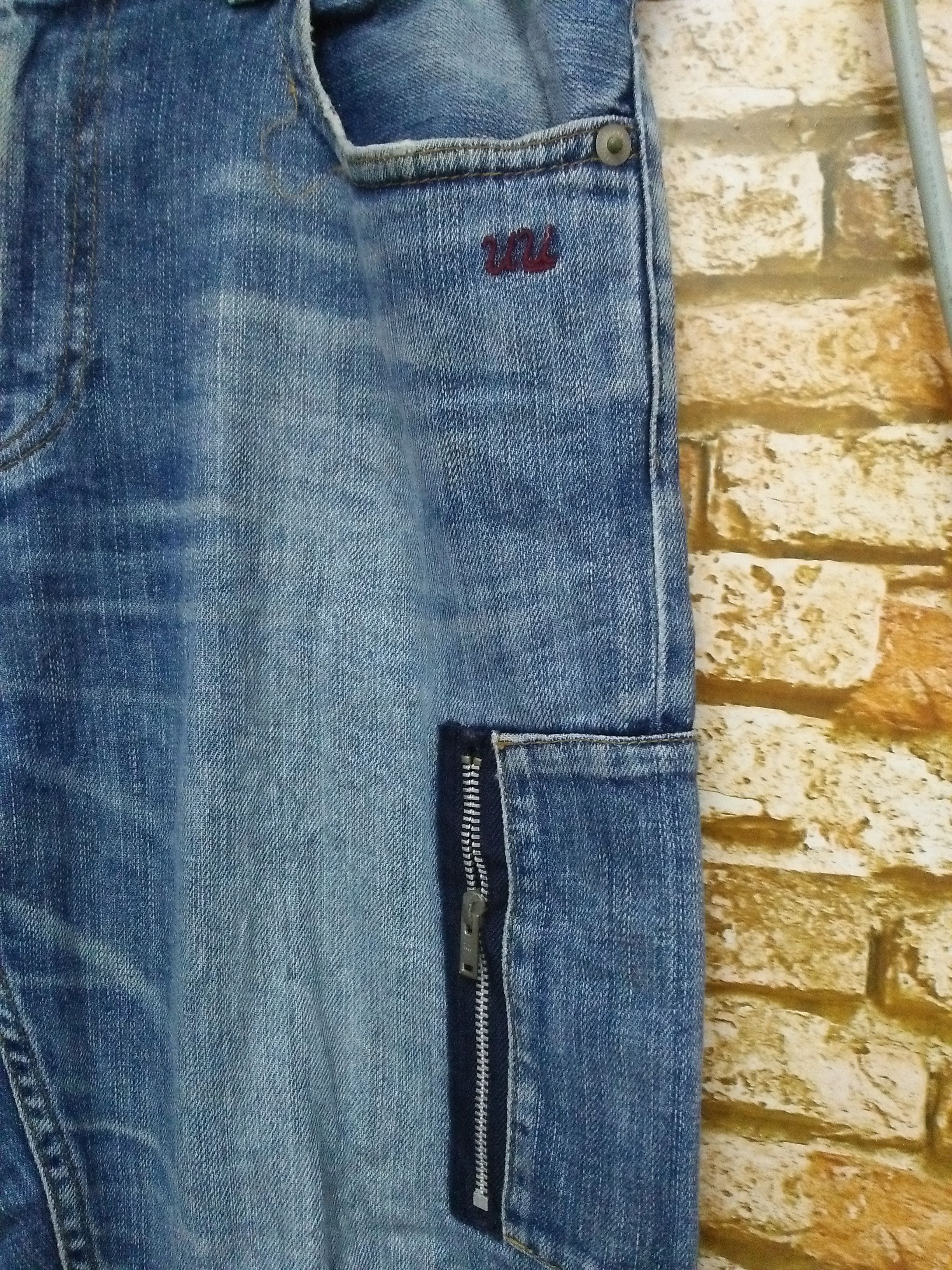 Jun Takahashi UNDERCOVER UU JAPAN DISTRESSED DENIM (A992) Size US 35 - 3 Thumbnail