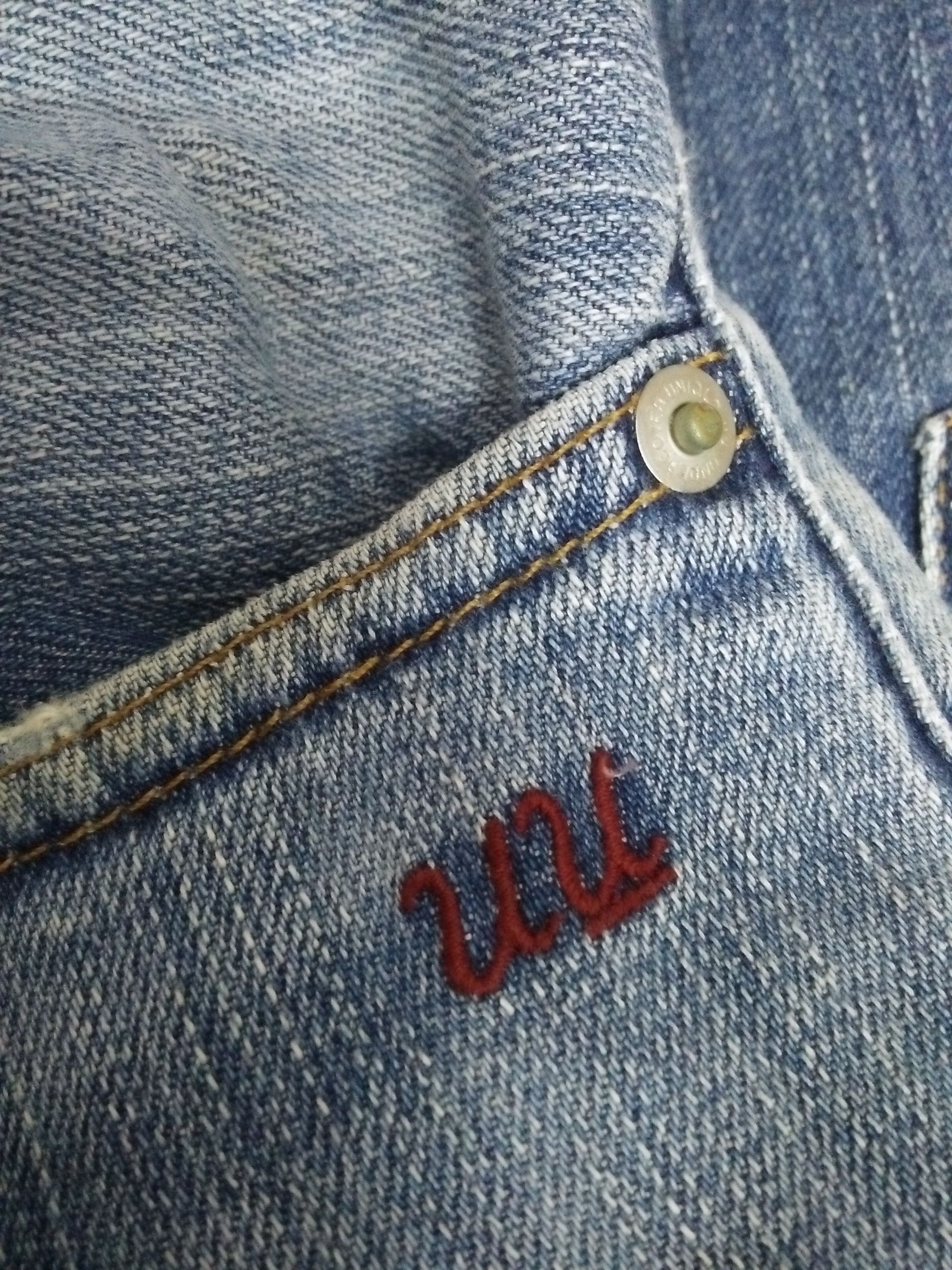 Jun Takahashi UNDERCOVER UU JAPAN DISTRESSED DENIM (A992) Size US 35 - 8 Thumbnail