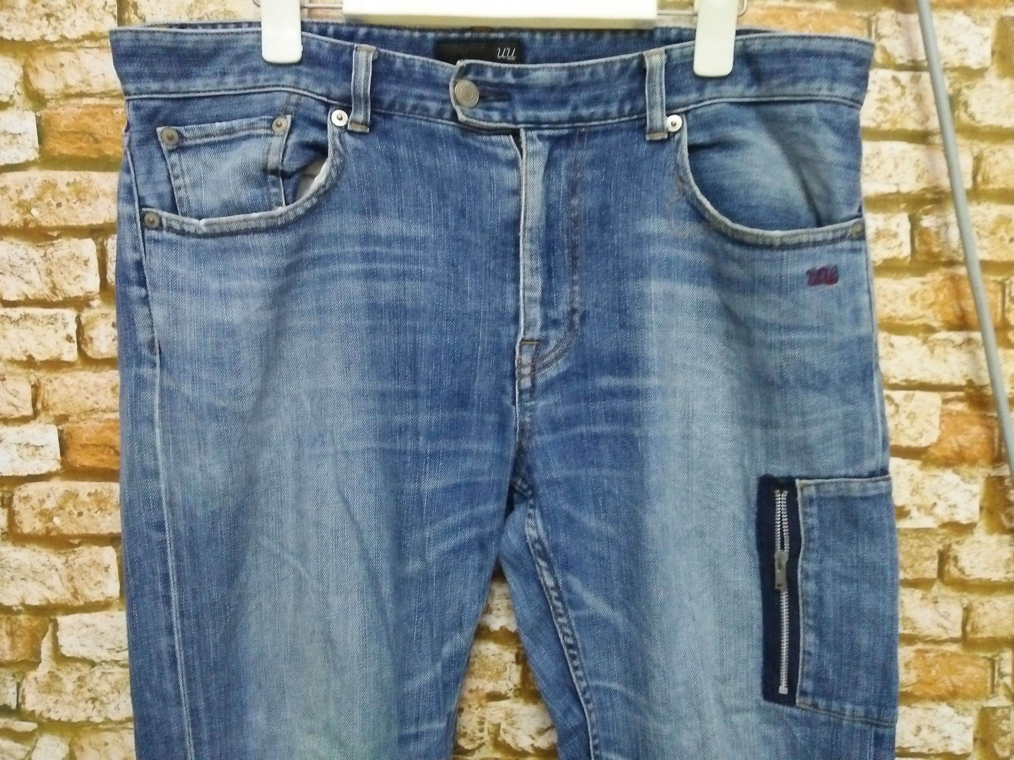 Jun Takahashi UNDERCOVER UU JAPAN DISTRESSED DENIM (A992) Size US 35 - 2 Thumbnail