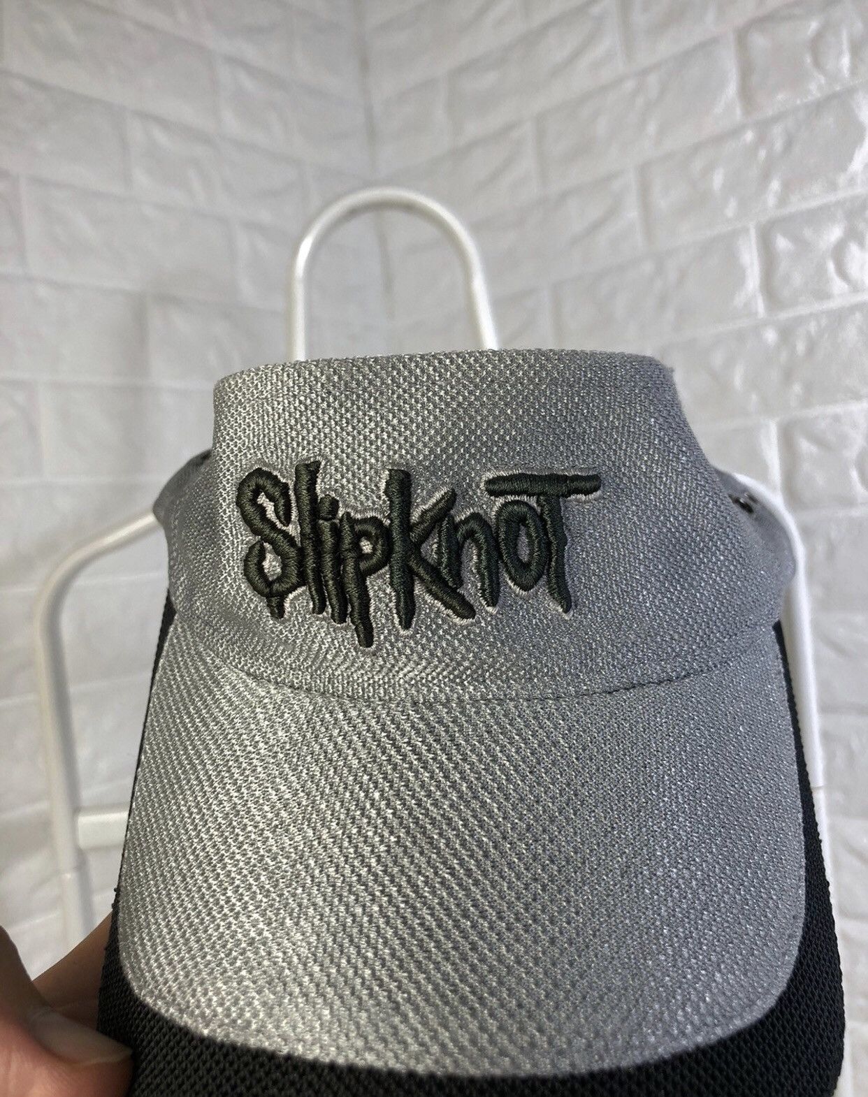 Band Tees × Slipknot × Vintage Slipknot Embroidered Logo Sun Visor Cap Hat Size ONE SIZE - 3 Thumbnail