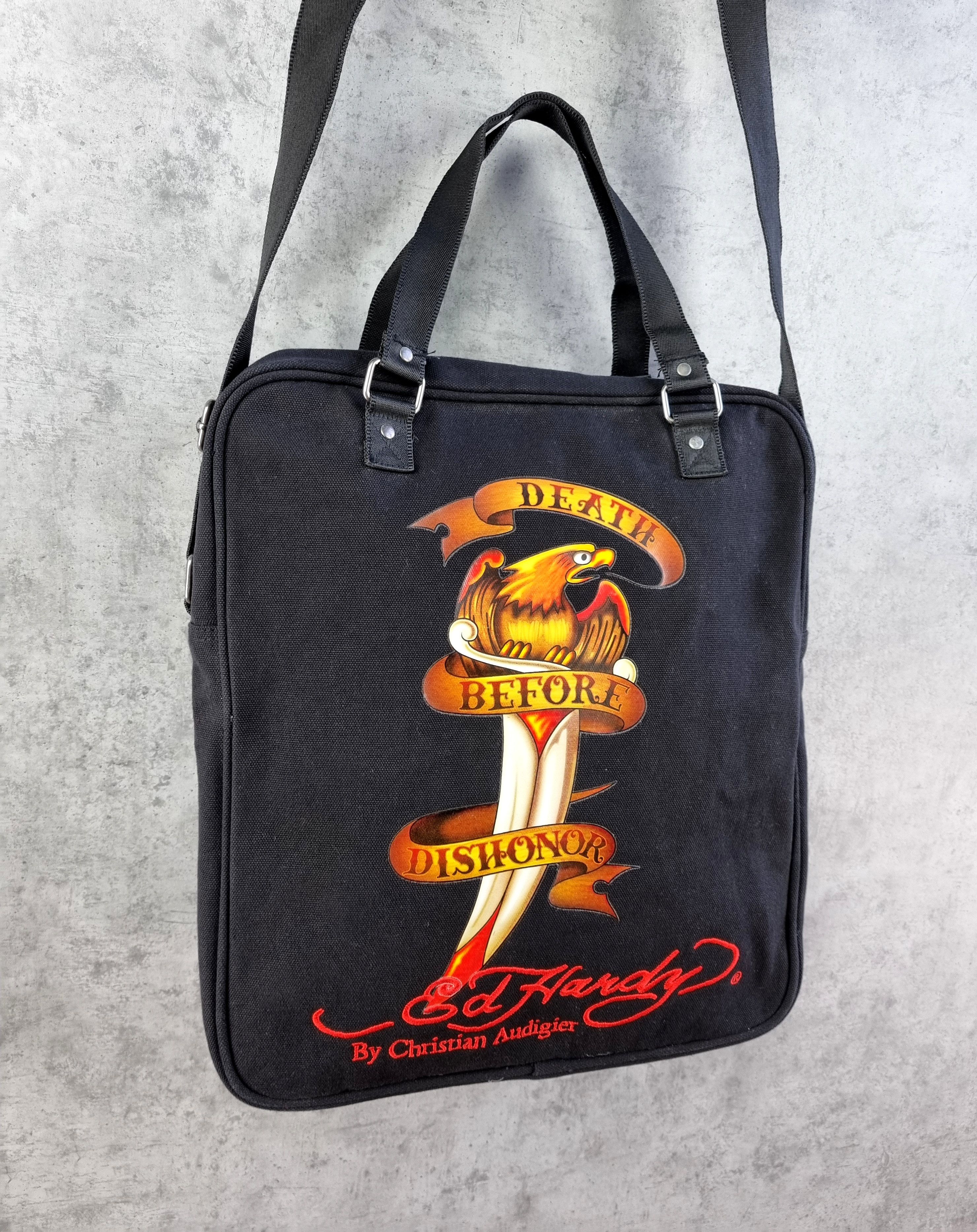 Christian Audigier × Ed Hardy Ed Hardy Embroidered logo Tattoo Art Crossbody Bag Size ONE SIZE - 2 Thumbnail