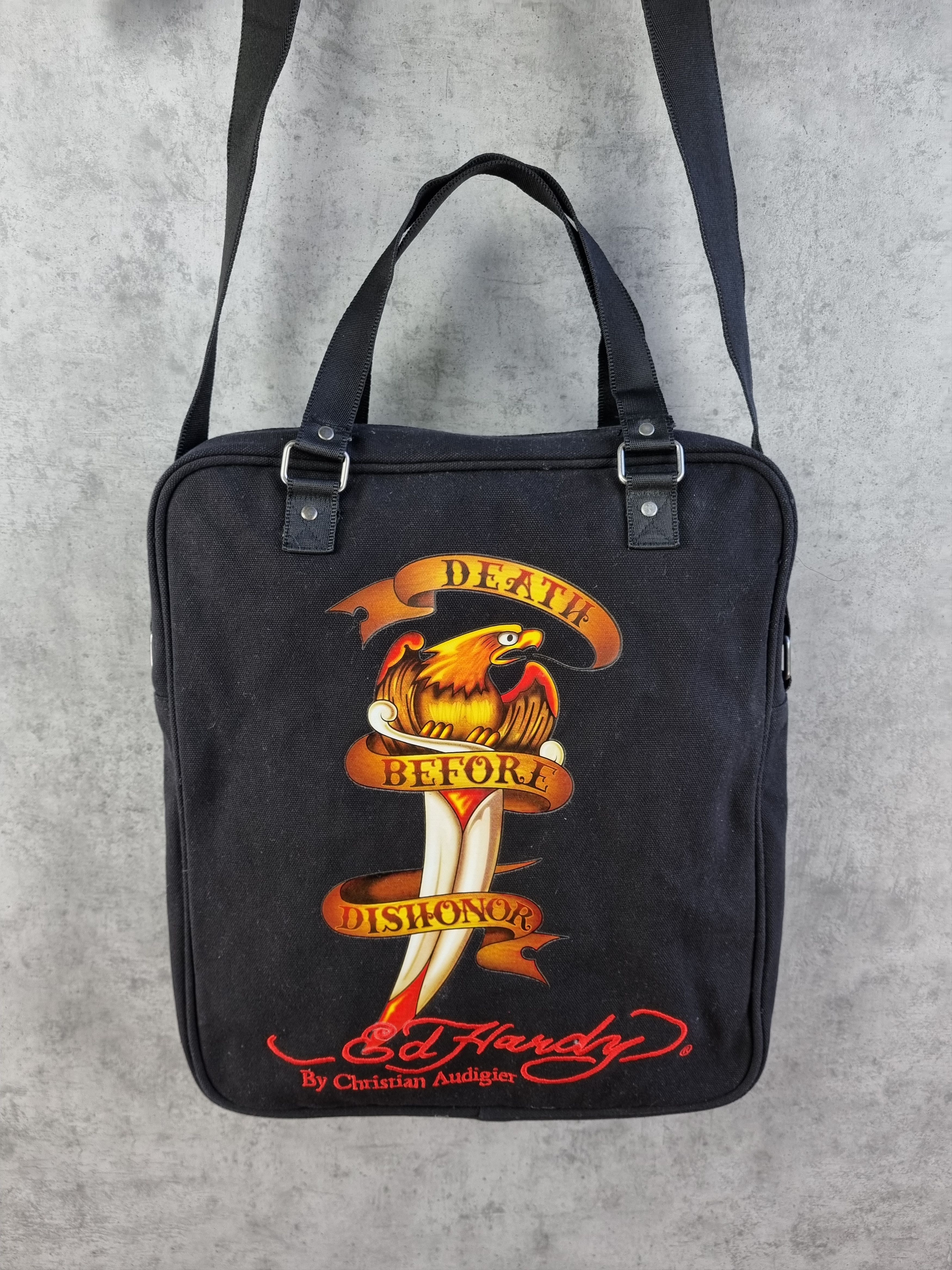 Christian Audigier × Ed Hardy Ed Hardy Embroidered logo Tattoo Art Crossbody Bag Size ONE SIZE - 17 Thumbnail