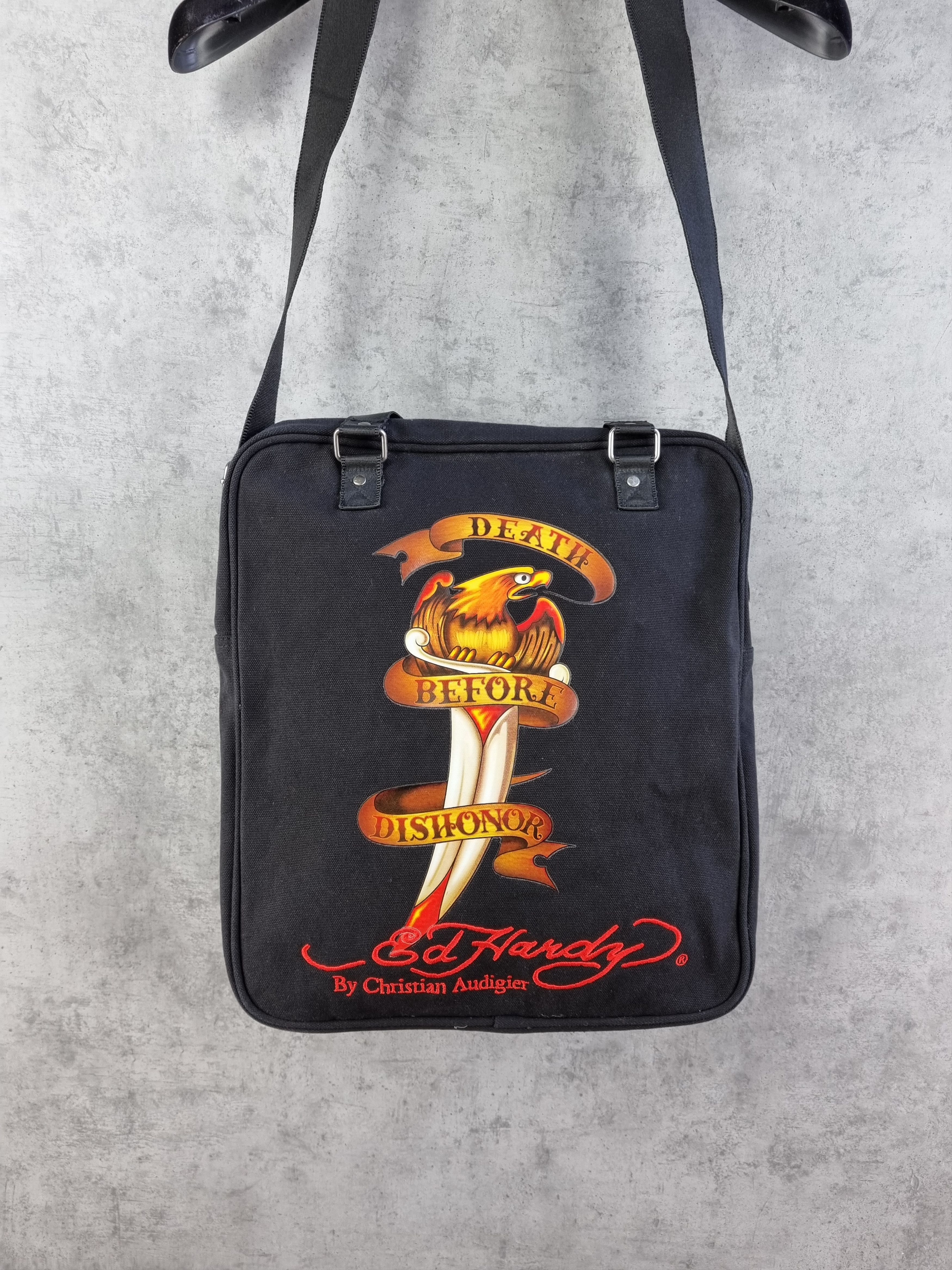 Christian Audigier × Ed Hardy Ed Hardy Embroidered logo Tattoo Art Crossbody Bag Size ONE SIZE - 1 Thumbnail