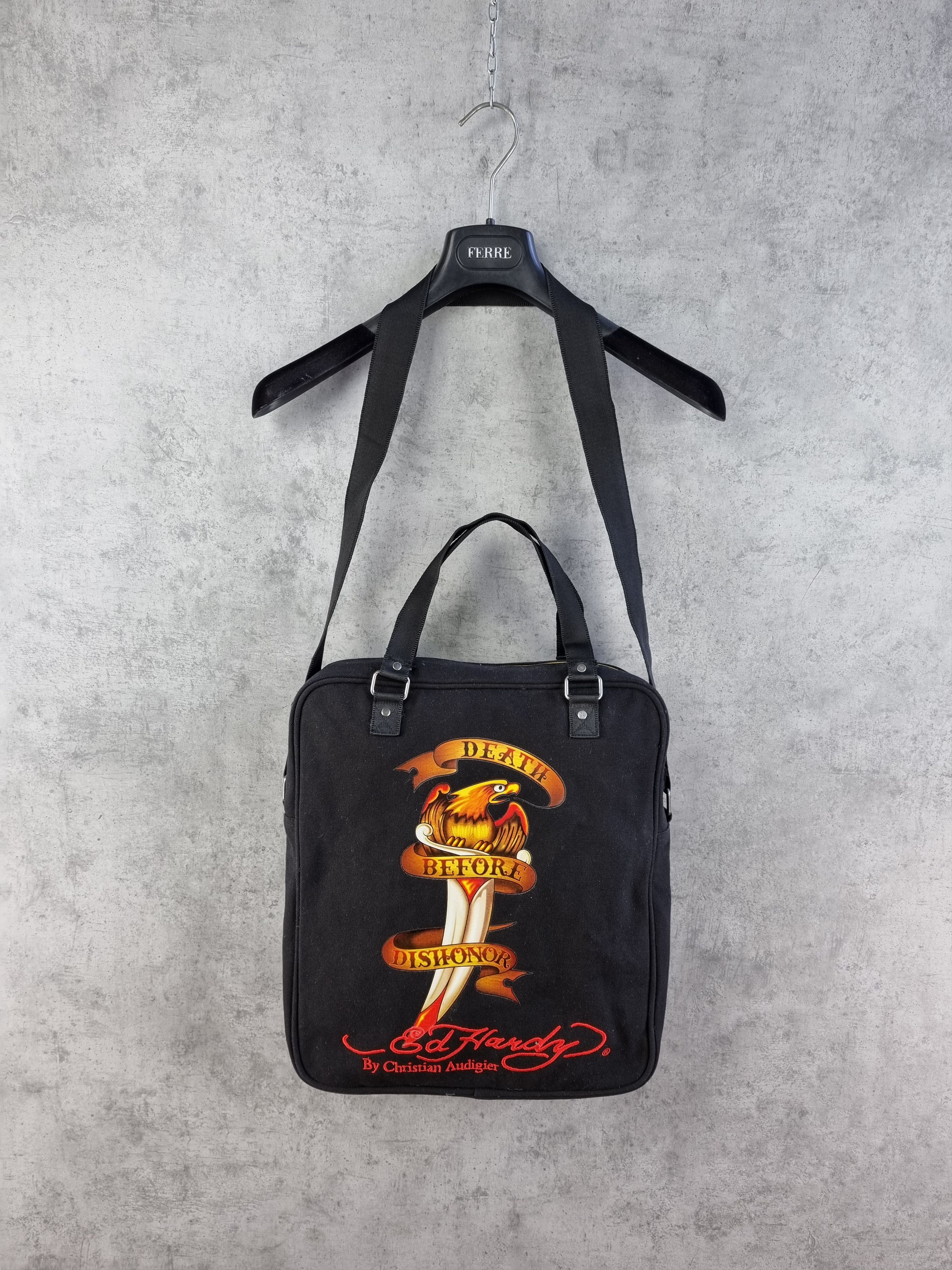 Christian Audigier × Ed Hardy Ed Hardy Embroidered logo Tattoo Art Crossbody Bag Size ONE SIZE - 3 Thumbnail