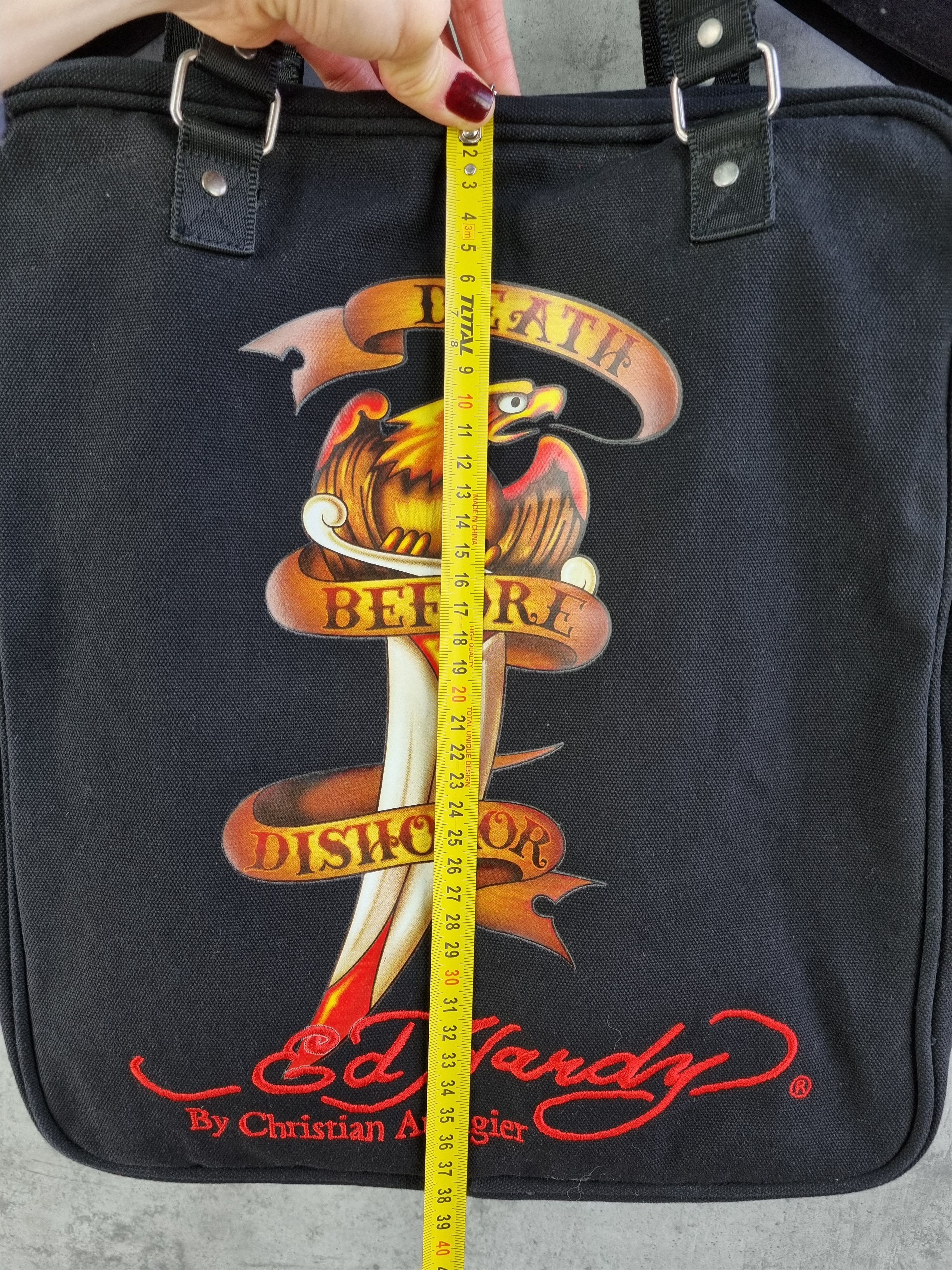 Christian Audigier × Ed Hardy Ed Hardy Embroidered logo Tattoo Art Crossbody Bag Size ONE SIZE - 9 Thumbnail
