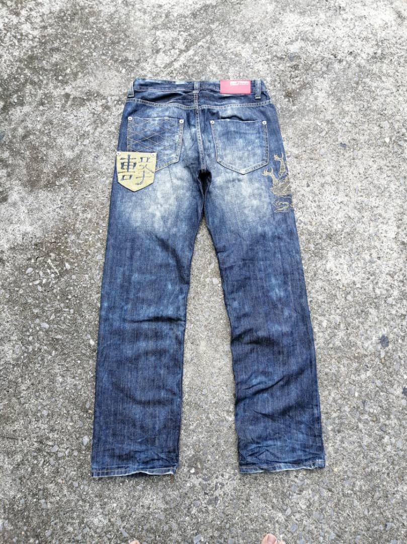 Japanese Brand Japan Big Train Embroidered Denim Jeans Size US 30 / EU 46 - 1 Thumbnail