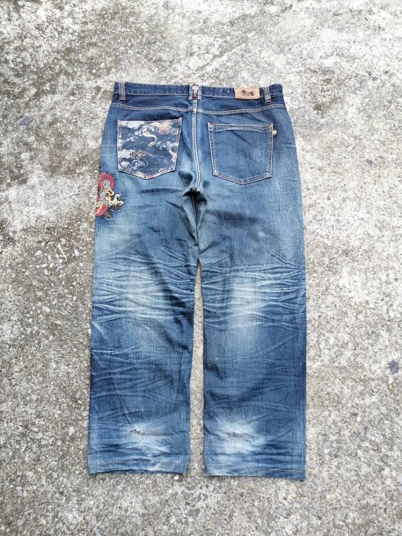 Japanese Brand Japan Big Train Embroidered Denim Jeans Size US 40 / EU 56 - 1 Thumbnail