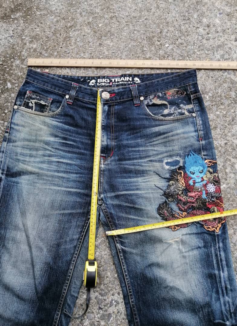 Japanese Brand Japan Big Train Embroidered Denim Jeans Size US 40 / EU 56 - 8 Thumbnail