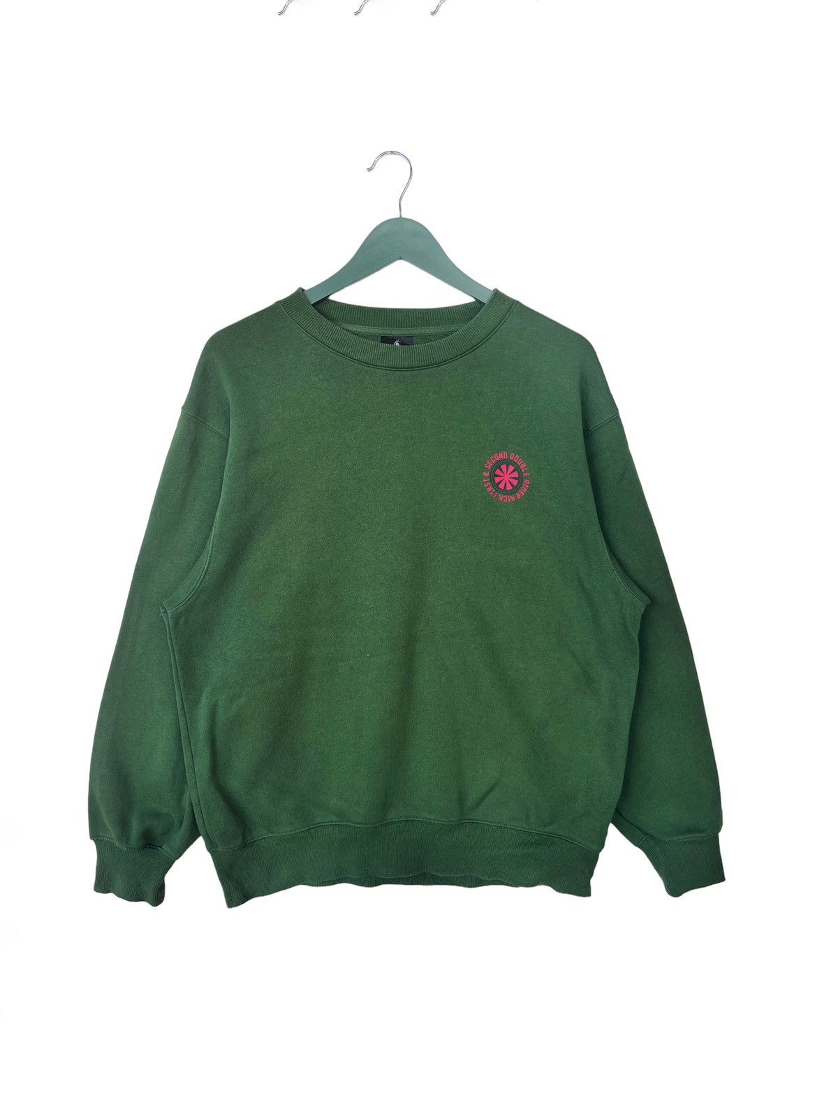 image of Gu X 50Th Anniversary Masked Rider Sweatshirt in Green, Men's (Size Medium)