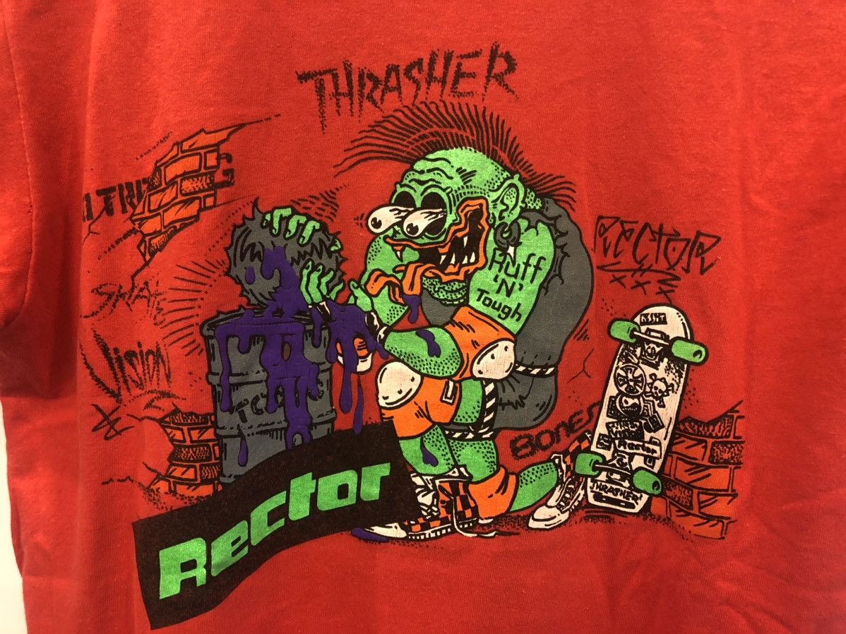 Designer × Thrasher × Vintage THRASHER Magazine / skateboard streetwear tee t-shirt Size US M / EU 48-50 / 2 - 5 Thumbnail