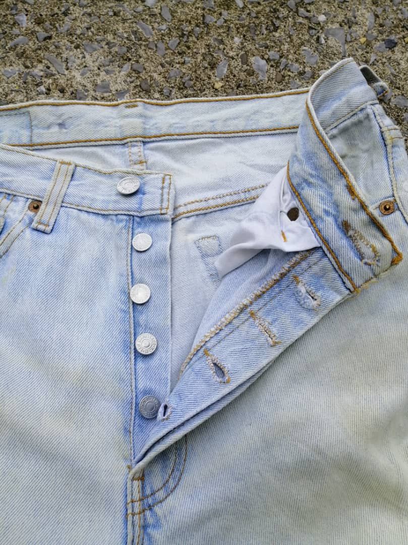 Levi's × Levi's Vintage Clothing × Vintage Vintage Levis Strauss 501 Fly Button Distressed Denim Jeans Size US 29 - 4 Thumbnail