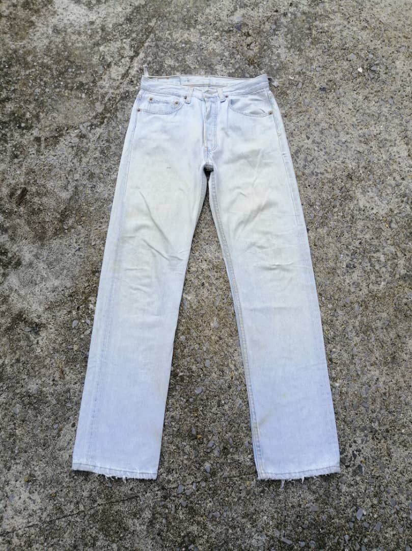 Levi's × Levi's Vintage Clothing × Vintage Vintage Levis Strauss 501 Fly Button Distressed Denim Jeans Size US 29 - 1 Thumbnail