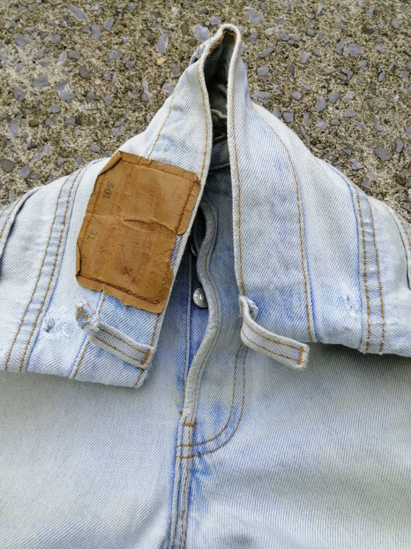 Levi's × Levi's Vintage Clothing × Vintage Vintage Levis Strauss 501 Fly Button Distressed Denim Jeans Size US 29 - 3 Thumbnail