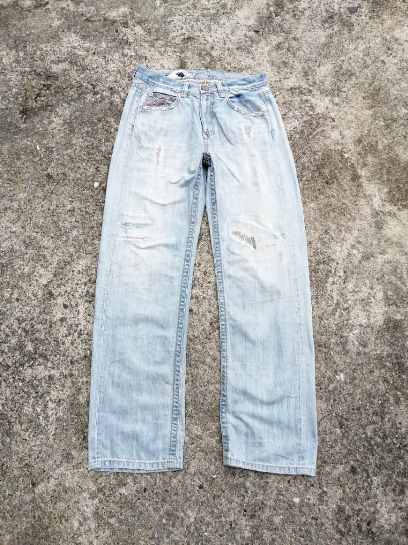 Japanese Brand Osaka Big Train Japan Embroidered Denim Jeans Size US 30 / EU 46 - 4 Thumbnail