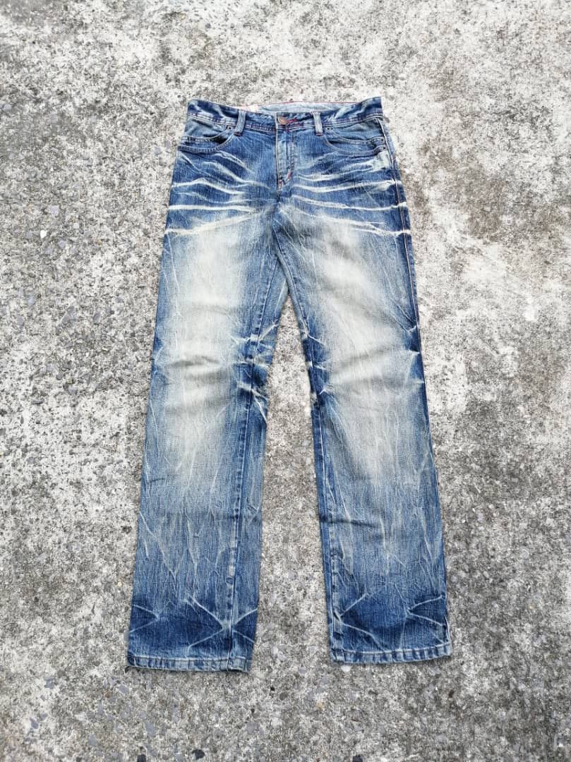 Japanese Brand Blue Way Japan Nice Design Denim Jeans Size US 30 / EU 46 - 1 Thumbnail