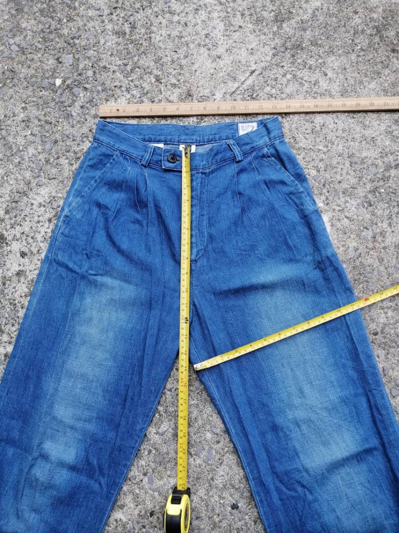 Japanese Brand × Orslow Or slow Made In Japan Wide Leg Denim Jeans Size 26" / US 2 / IT 38 - 6 Thumbnail