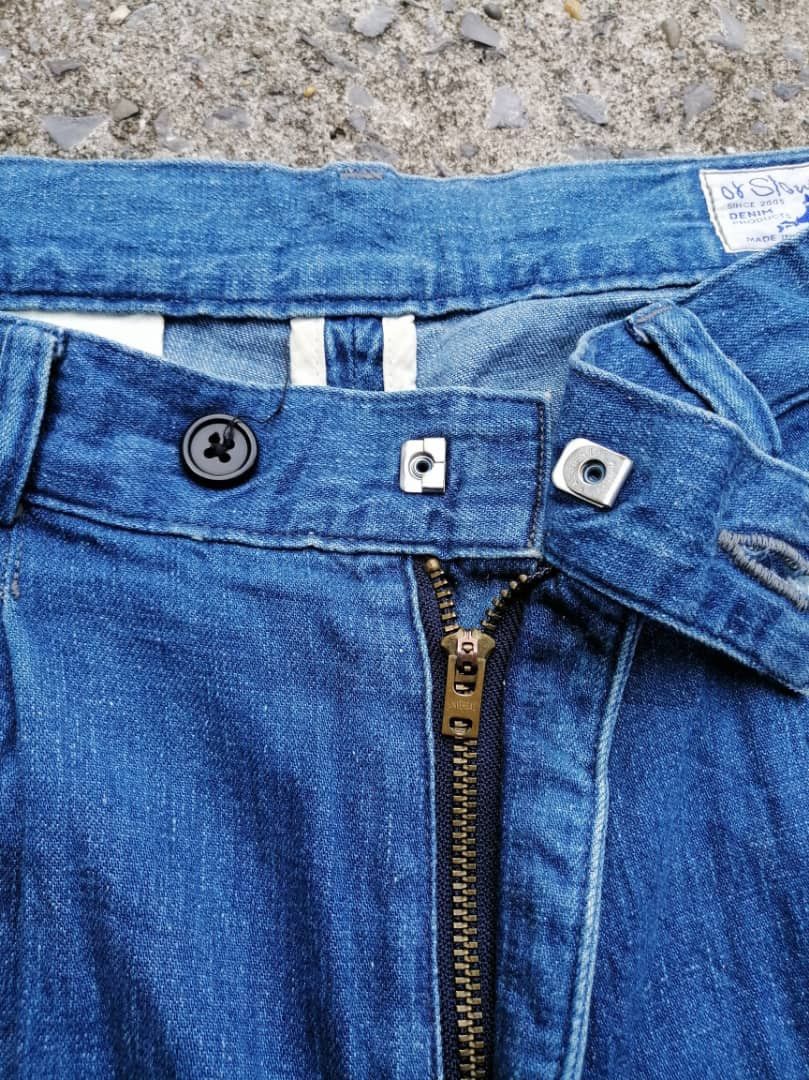 Japanese Brand × Orslow Or slow Made In Japan Wide Leg Denim Jeans Size 26" / US 2 / IT 38 - 4 Thumbnail