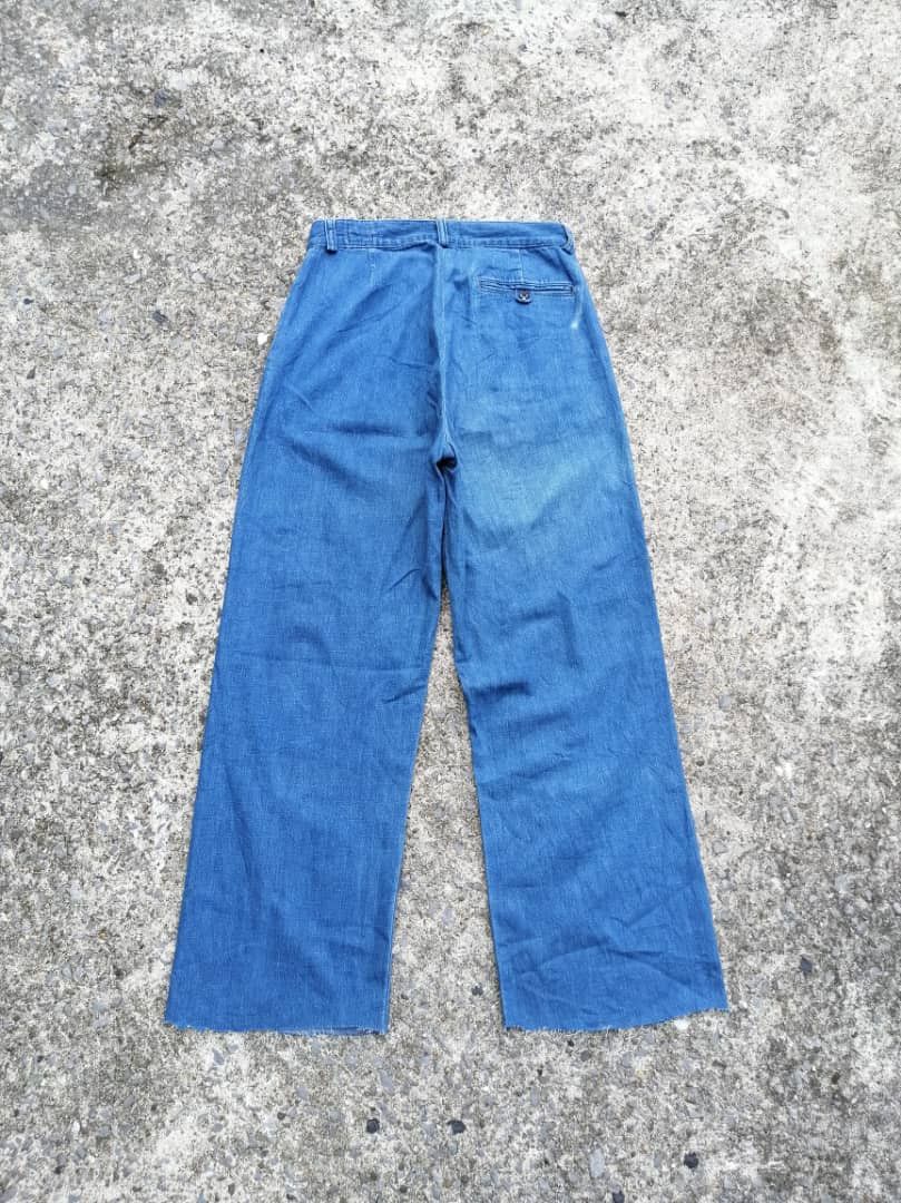 Japanese Brand × Orslow Or slow Made In Japan Wide Leg Denim Jeans Size 26" / US 2 / IT 38 - 2 Thumbnail