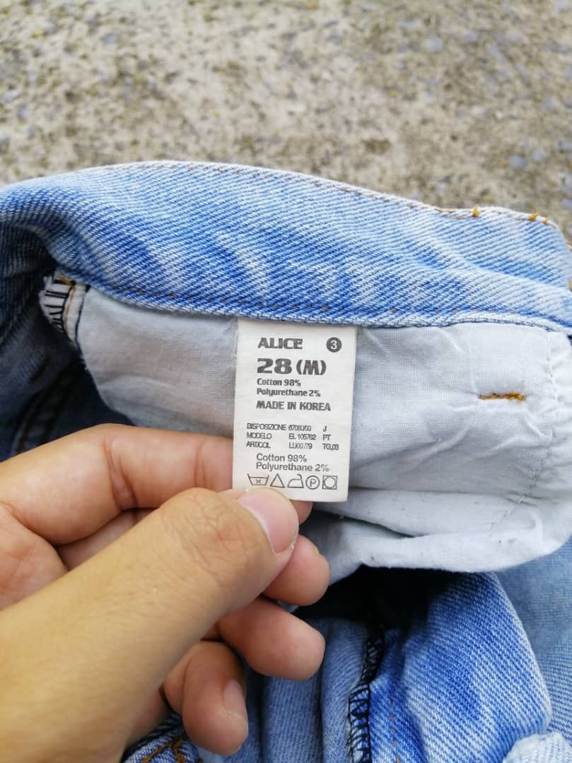 Designer Alice Denim Jeans Size 28" / US 6 / IT 42 - 3 Thumbnail