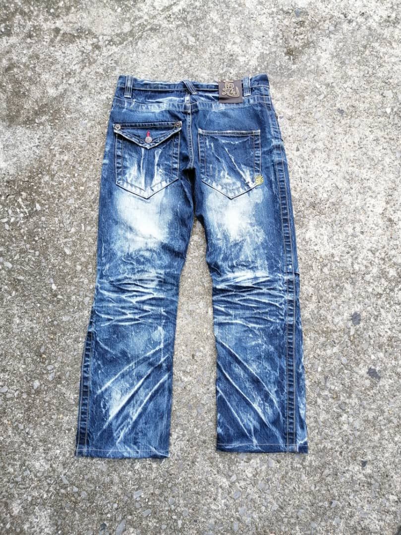 Japanese Brand Oniari Nice Design Denim Jeans Size US 32 / EU 48 - 2 Thumbnail