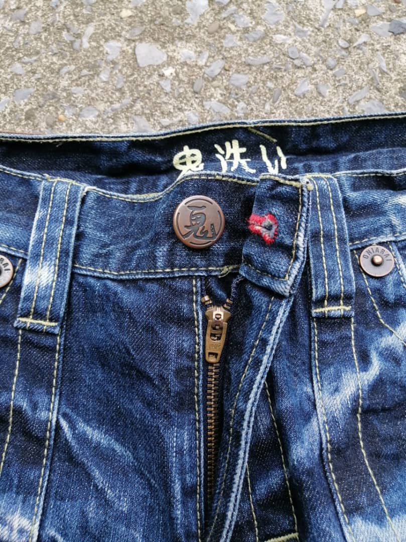 Japanese Brand Oniari Nice Design Denim Jeans Size US 32 / EU 48 - 3 Thumbnail