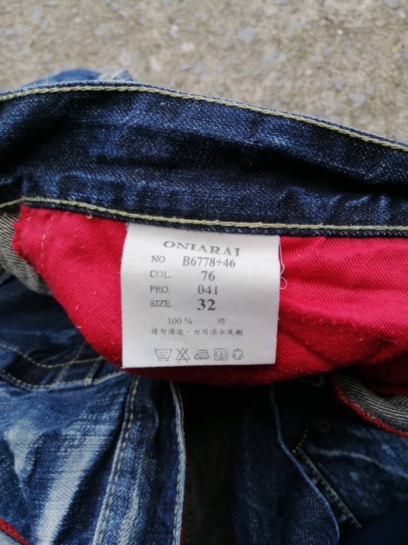 Japanese Brand Oniari Nice Design Denim Jeans Size US 32 / EU 48 - 4 Thumbnail