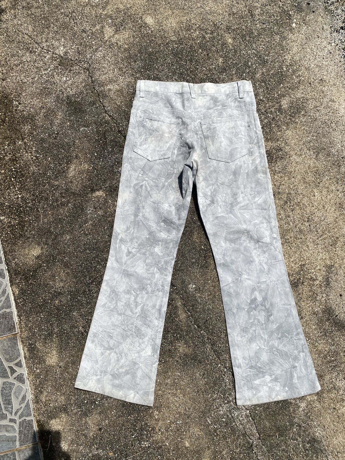 Designer × Japanese Brand Japan T.S.U FAR EAST Smoke Design Flared Bootcut Pants Size US 27 - 2 Thumbnail