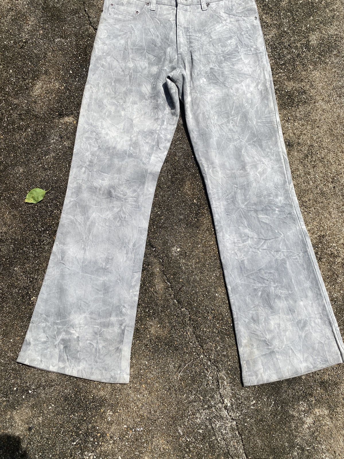 Designer × Japanese Brand Japan T.S.U FAR EAST Smoke Design Flared Bootcut Pants Size US 27 - 4 Thumbnail