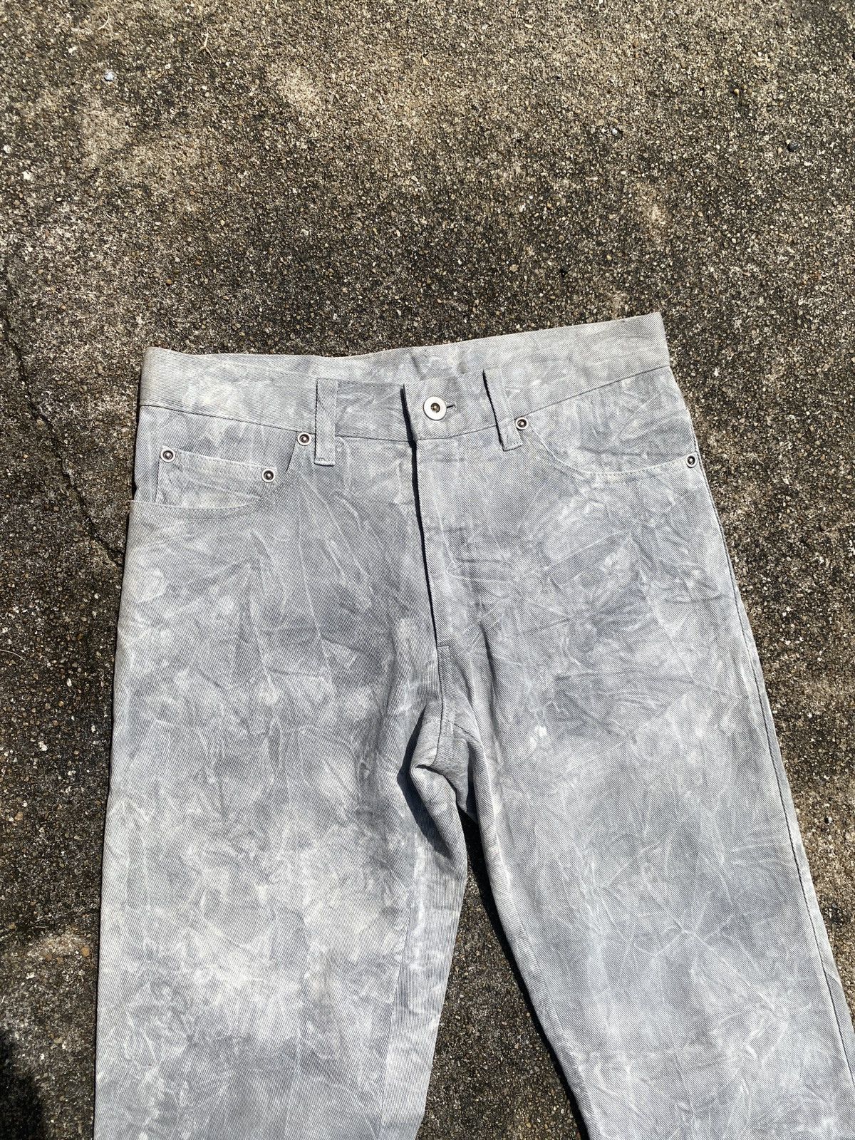 Designer × Japanese Brand Japan T.S.U FAR EAST Smoke Design Flared Bootcut Pants Size US 27 - 3 Thumbnail