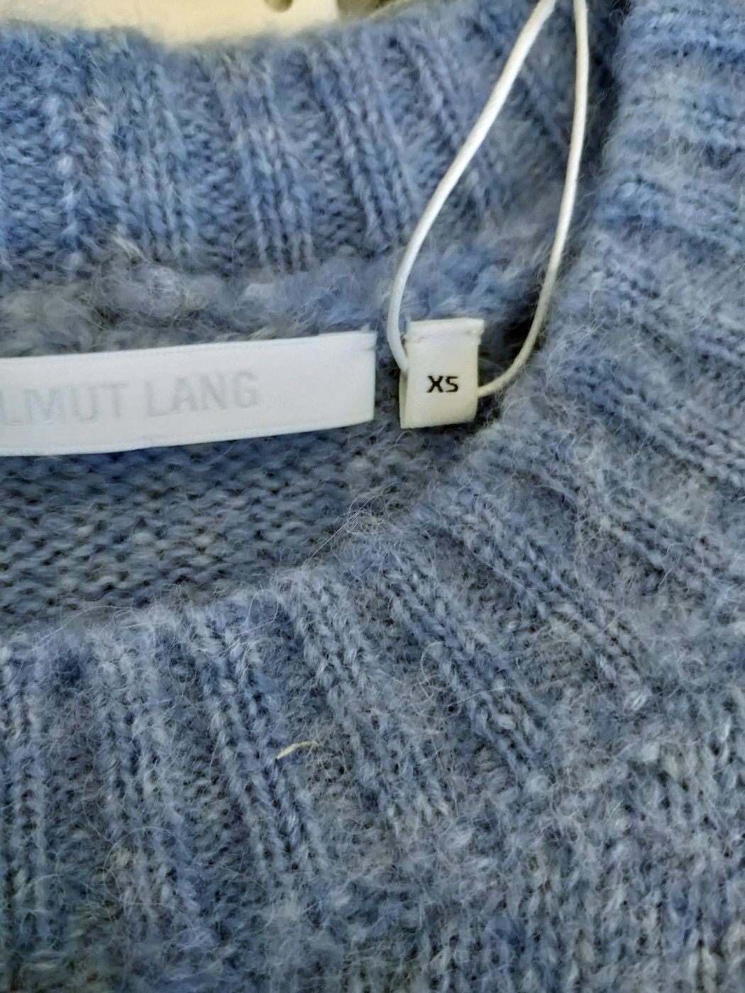 Helmut Lang ⚡️QUICK SALE⚡️Helmut Lang Blue Wool Alpaca Knit Size XS / US 0-2 / IT 36-38 - 3 Thumbnail