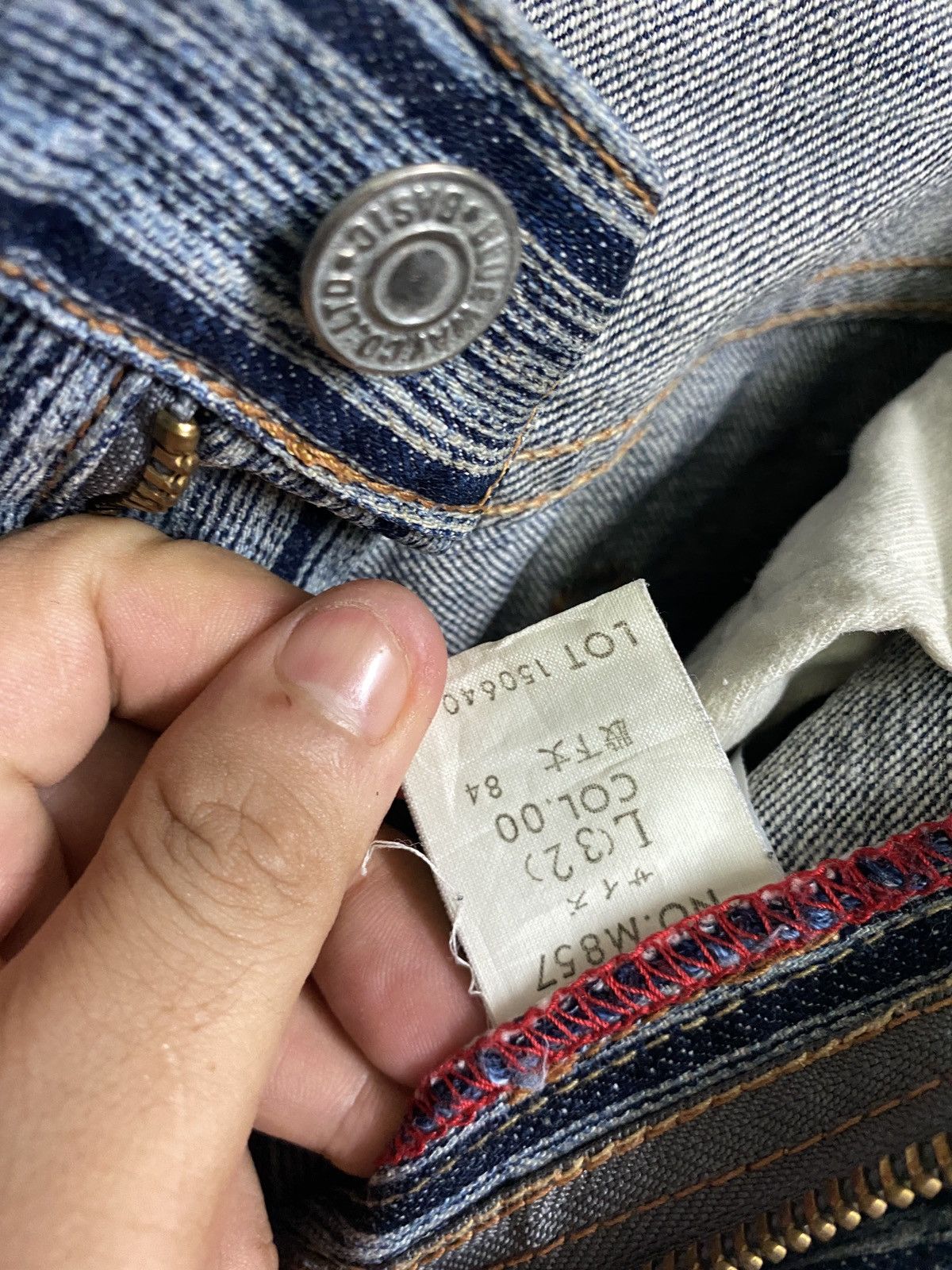 Designer × Japanese Brand × Vintage Vintage BLUE WAY Striped Blue Faded Denim Size US 30 / EU 46 - 15 Thumbnail