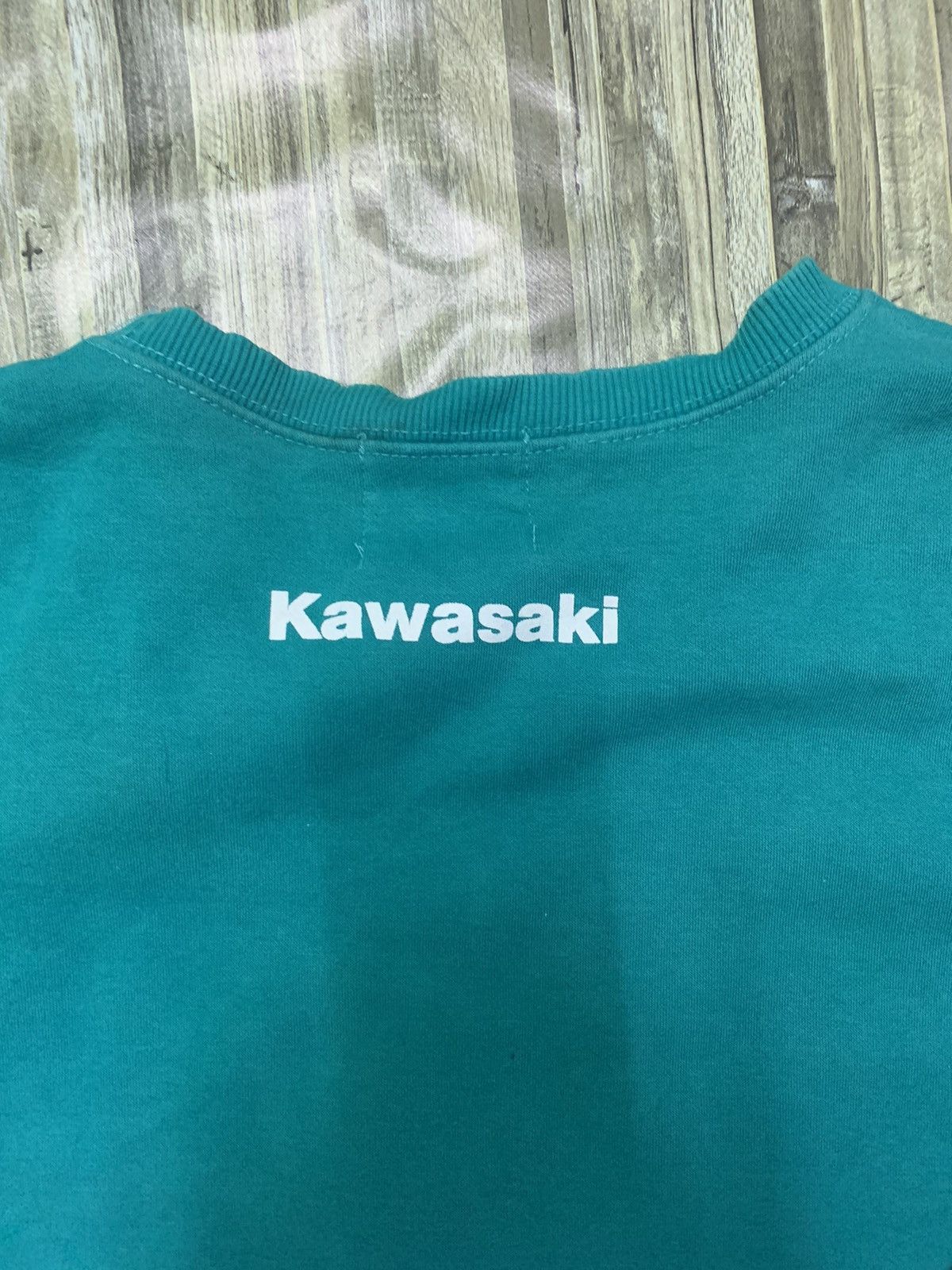Japanese Brand × Vintage Nice Kawasaki Ninja Spellout Sweatshirt Size US L / EU 52-54 / 3 - 11 Thumbnail