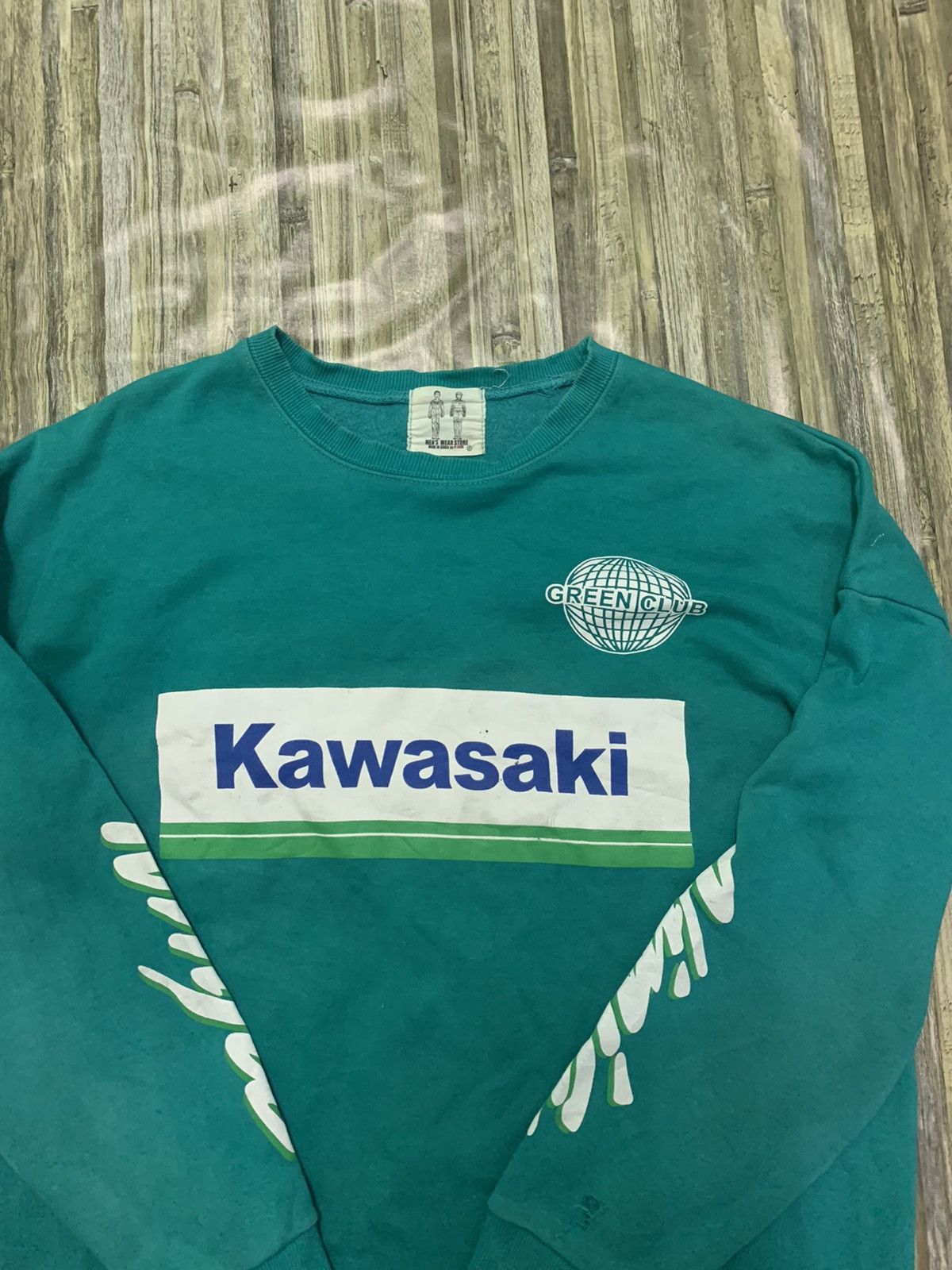 Japanese Brand × Vintage Nice Kawasaki Ninja Spellout Sweatshirt Size US L / EU 52-54 / 3 - 3 Thumbnail