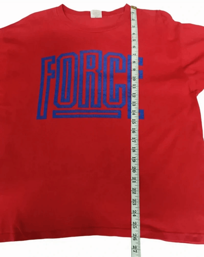 Nike Vintage Nike Air Force Jordan Spell Out Big Logo Tee Size US L / EU 52-54 / 3 - 4 Thumbnail