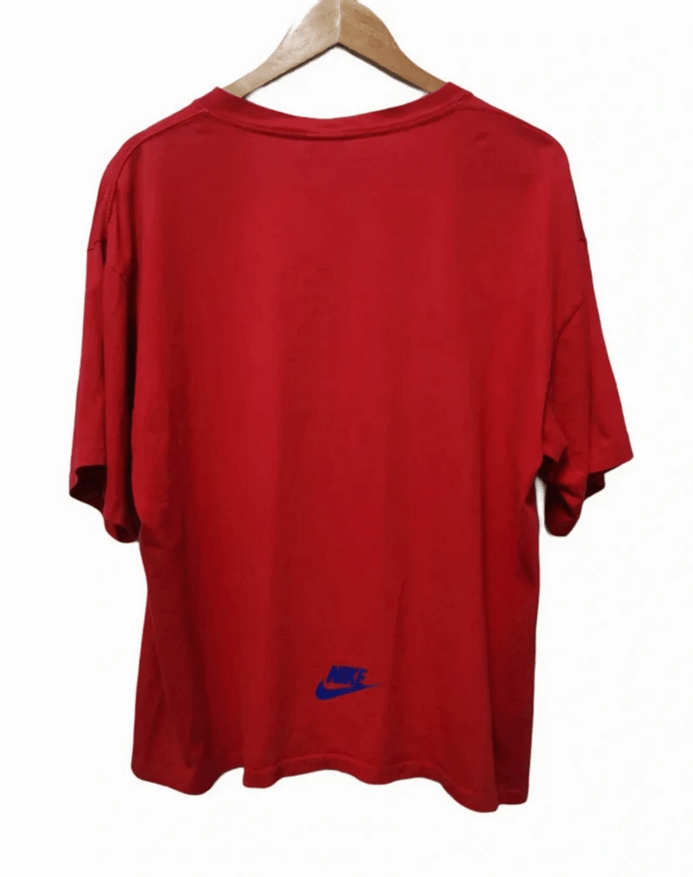 Nike Vintage Nike Air Force Jordan Spell Out Big Logo Tee Size US L / EU 52-54 / 3 - 2 Thumbnail