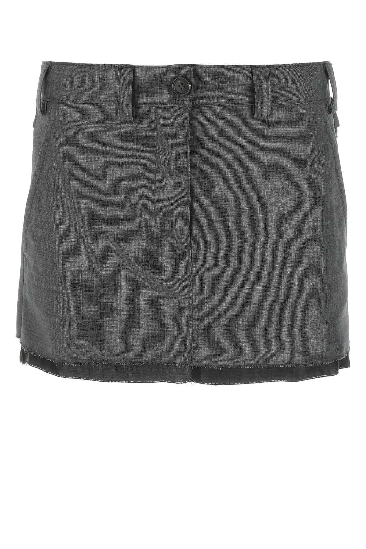 Minymo Swan Lake Tulle Skirt - Smokey Grey