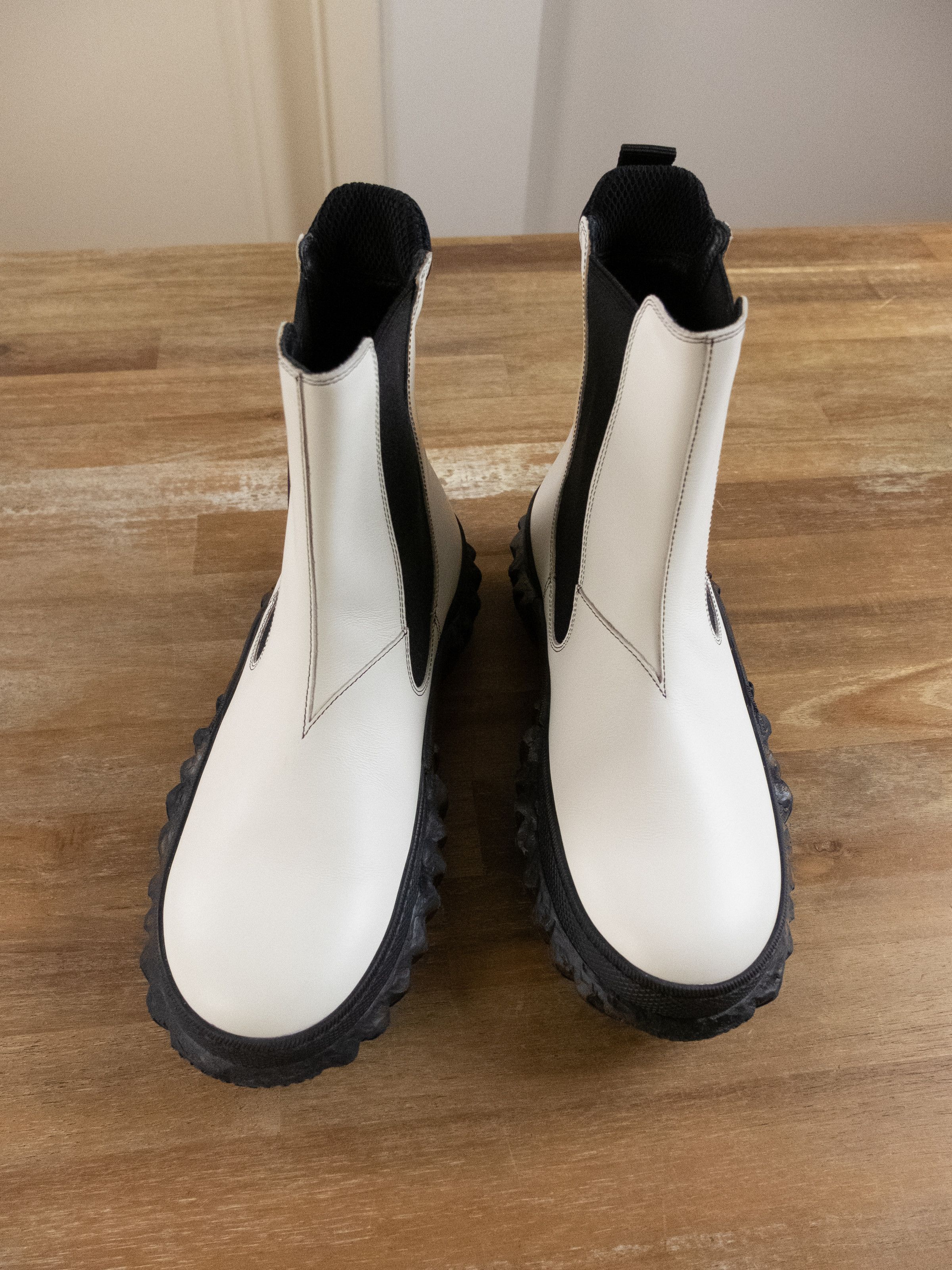 Marni MARNI chunky sole white leather Chelsea ankle boots 7 US 37 Size US 7 / IT 37 - 3 Thumbnail
