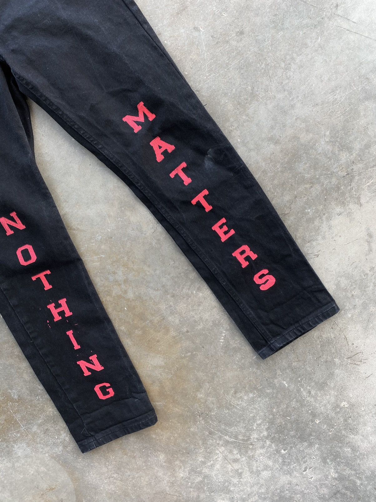 Asspizza Asspizza Nothing Matters Denim Jeans Sz. 29 🧊🥣 730 Pumpkin Size US 29 - 5 Thumbnail