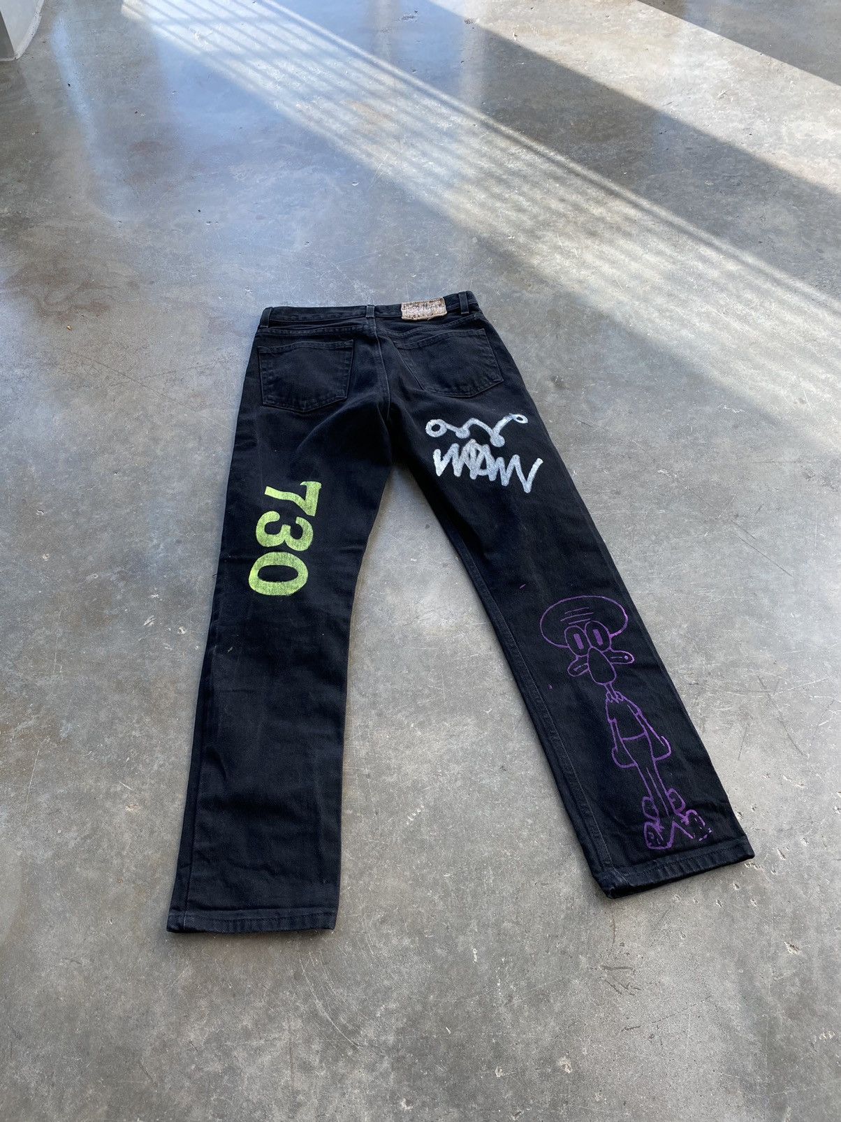 Asspizza Asspizza Nothing Matters Denim Jeans Sz. 29 🧊🥣 730 Pumpkin Size US 29 - 2 Thumbnail