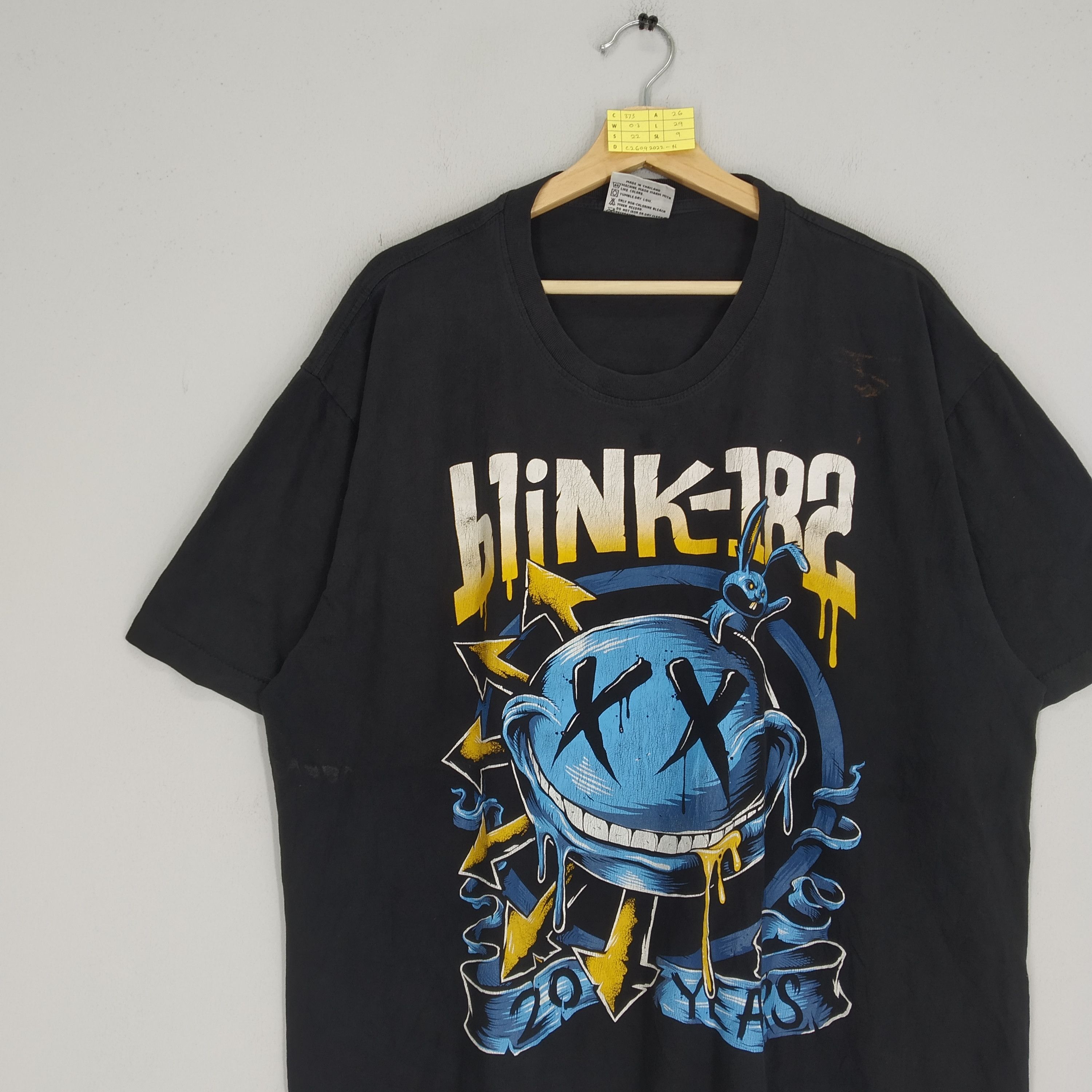 Band Tees Vintage Blink 182 Punk Rock Band Promo Music T-shirt Size US XXL / EU 58 / 5 - 3 Thumbnail