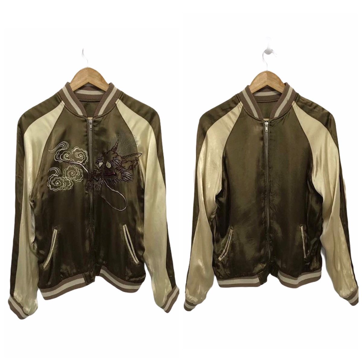 Other Vintage Sukajan Jacket Sukajan Dragon Reversible Embroidery Size US M / EU 48-50 / 2 - 2 Thumbnail