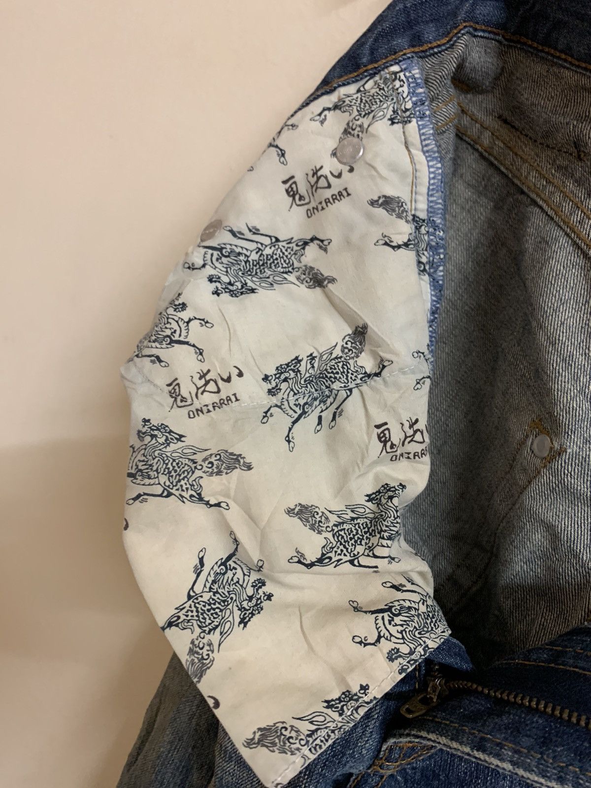 Japanese Brand Sukajan Dragon Elements Sun Faded Jeans Size US 30 / EU 46 - 21 Thumbnail