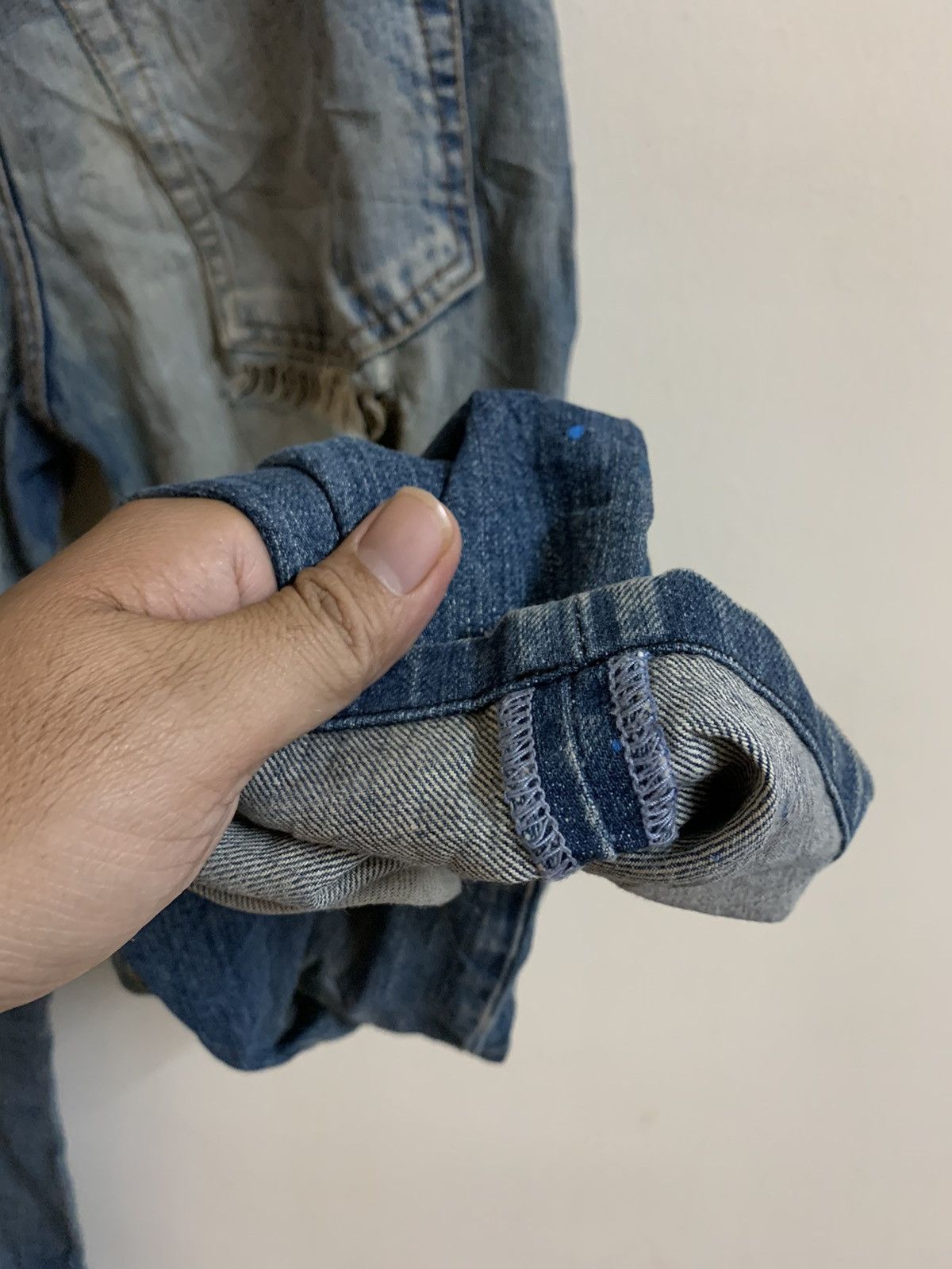 Japanese Brand Sukajan Dragon Elements Sun Faded Jeans Size US 30 / EU 46 - 18 Thumbnail