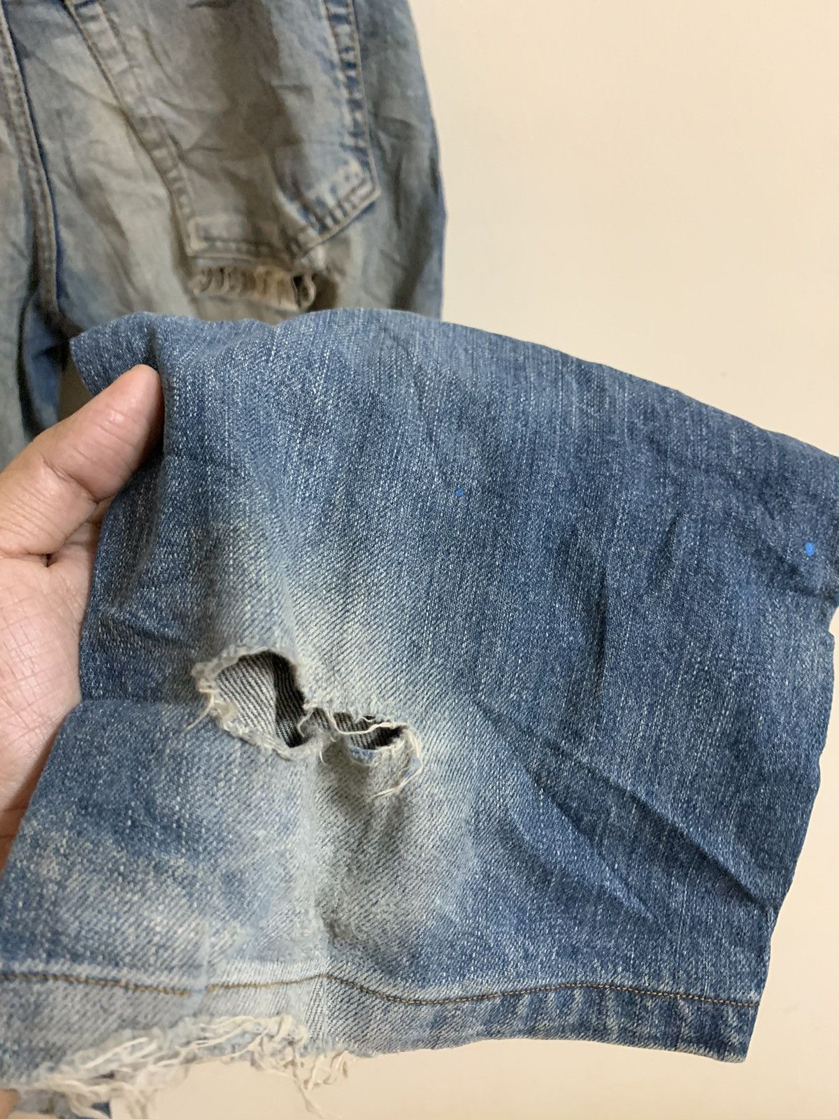 Japanese Brand Sukajan Dragon Elements Sun Faded Jeans Size US 30 / EU 46 - 17 Thumbnail