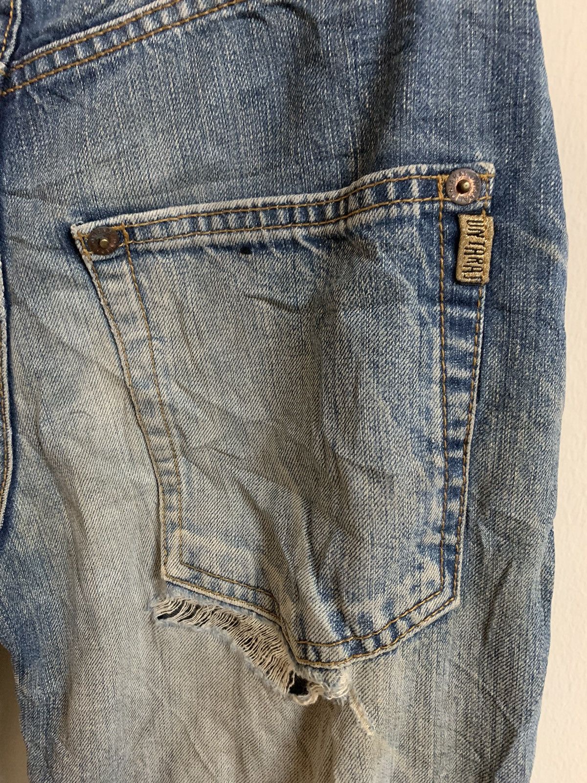 Japanese Brand Sukajan Dragon Elements Sun Faded Jeans Size US 30 / EU 46 - 14 Thumbnail