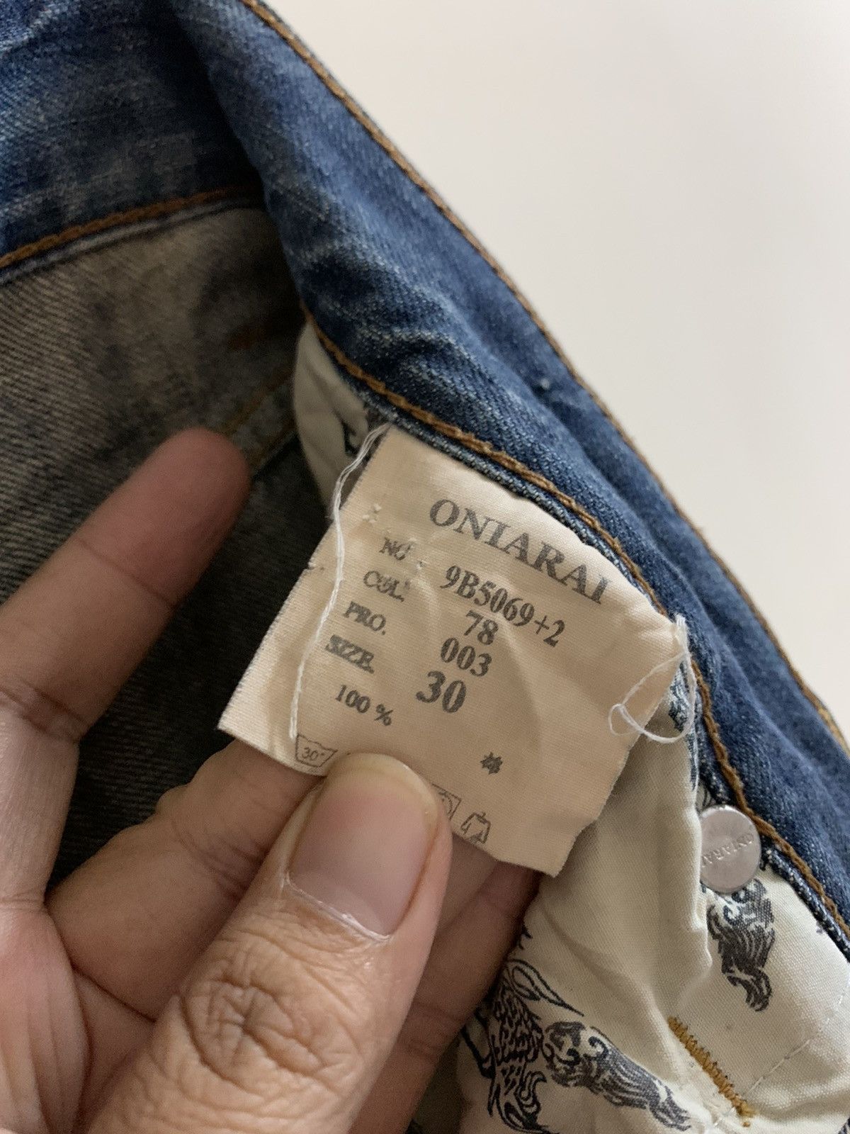 Japanese Brand Sukajan Dragon Elements Sun Faded Jeans Size US 30 / EU 46 - 19 Thumbnail