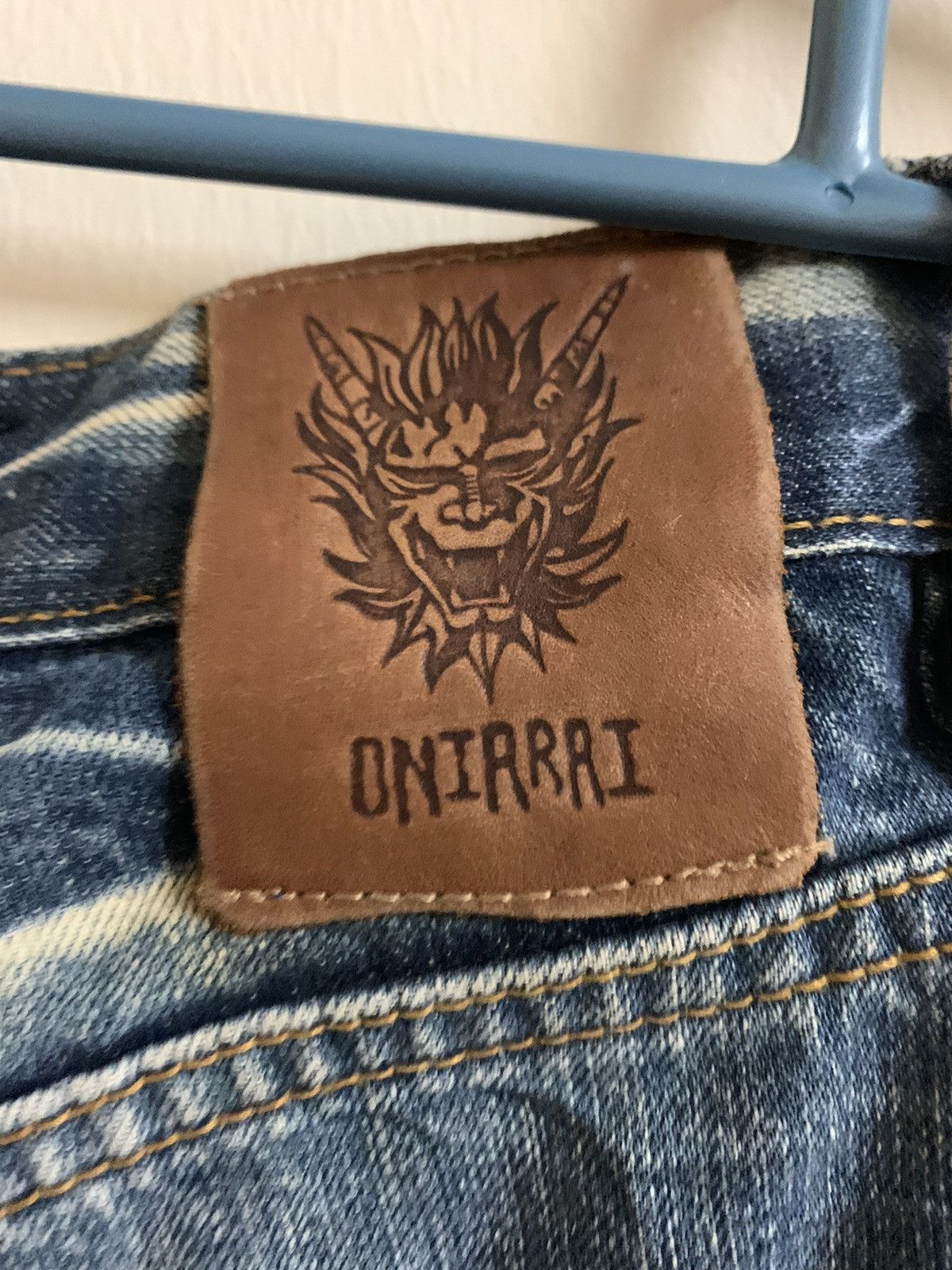 Japanese Brand Sukajan Dragon Elements Sun Faded Jeans Size US 30 / EU 46 - 15 Thumbnail